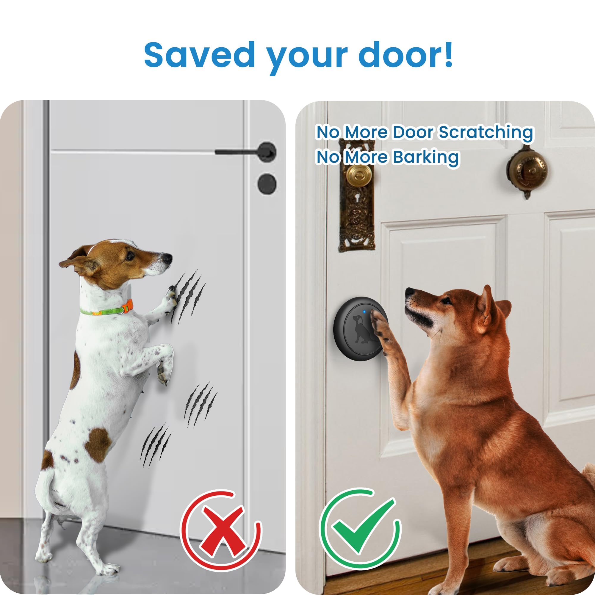 Hathever Wireless Dog Doorbell for Potty Training, Doggie Door Bell Operating at 1000 Feet with IP65 Waterproof Touch Button, 32