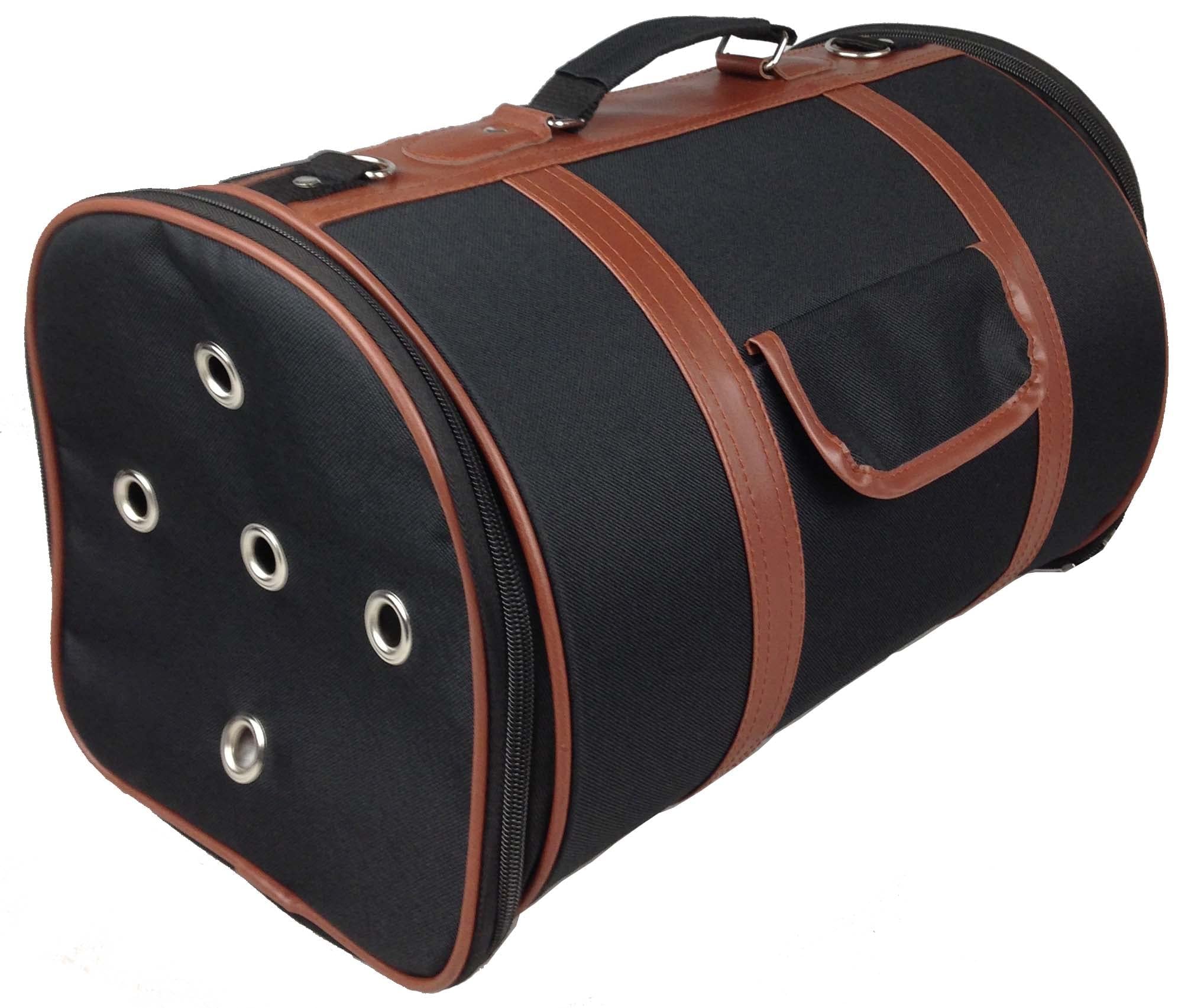 Pet Life Airline Approved Cynlider Fashion Pet Carrier - Airline Approved Travel Dog Carrier for Small Dogs and Cats