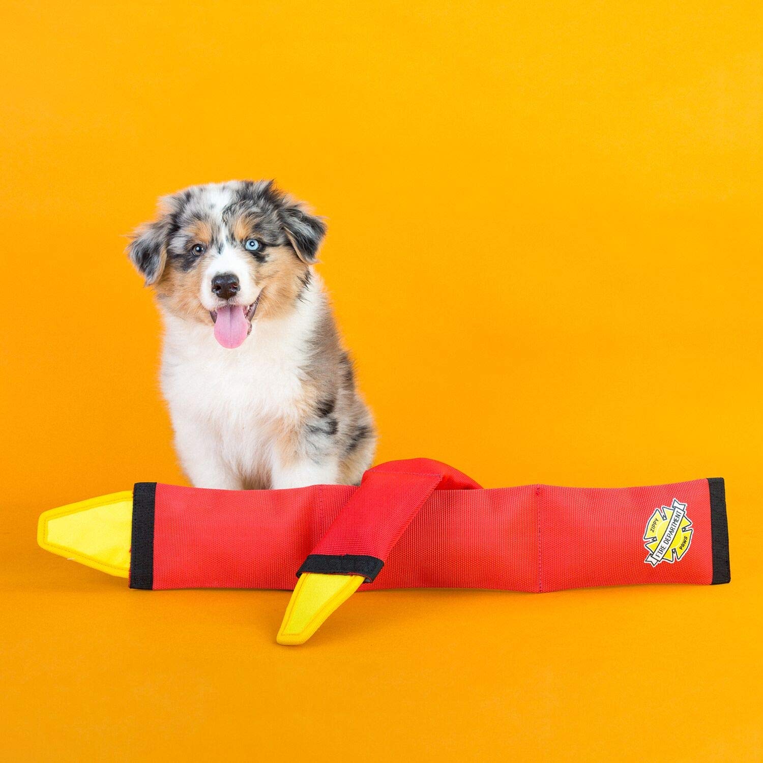 Zippypaws - Firehose Blaster Dog Chew Toy - Made With Real Firehose Material, Large