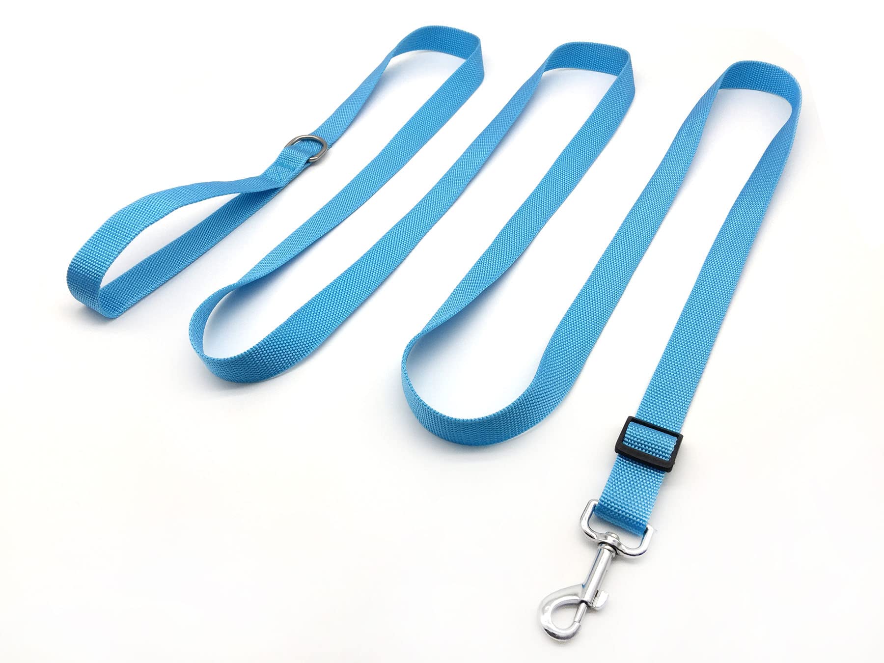 6Ft/ 10Ft Adjustable Dog Leash, Nylon Dog Leashes For Medium Large Dogs (10Ft, Sky Blue)