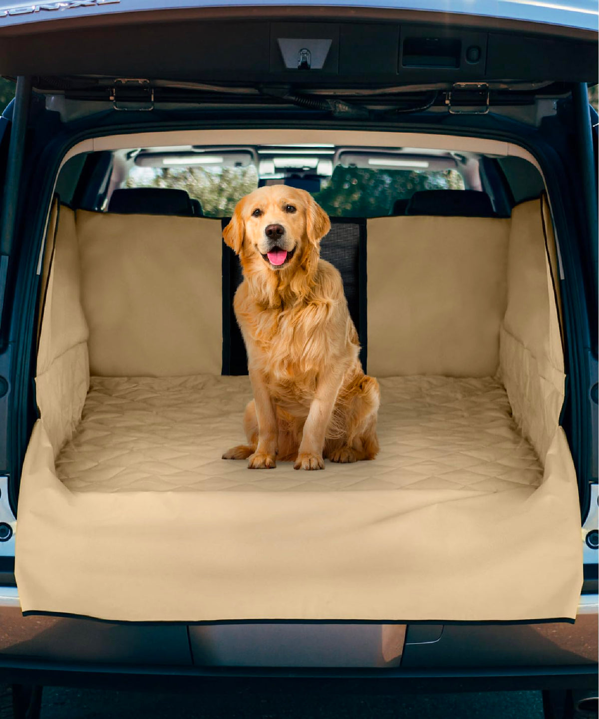 Frontpet Suv Cargo Liner For Dogs - Water-Resistant Pet Trunk Cargo Cover Mat For Suvs And Sedans With Bumper Flap Protector, Trunk Cover, Non-Slip Liner, (46' X 48') Upgraded 2025