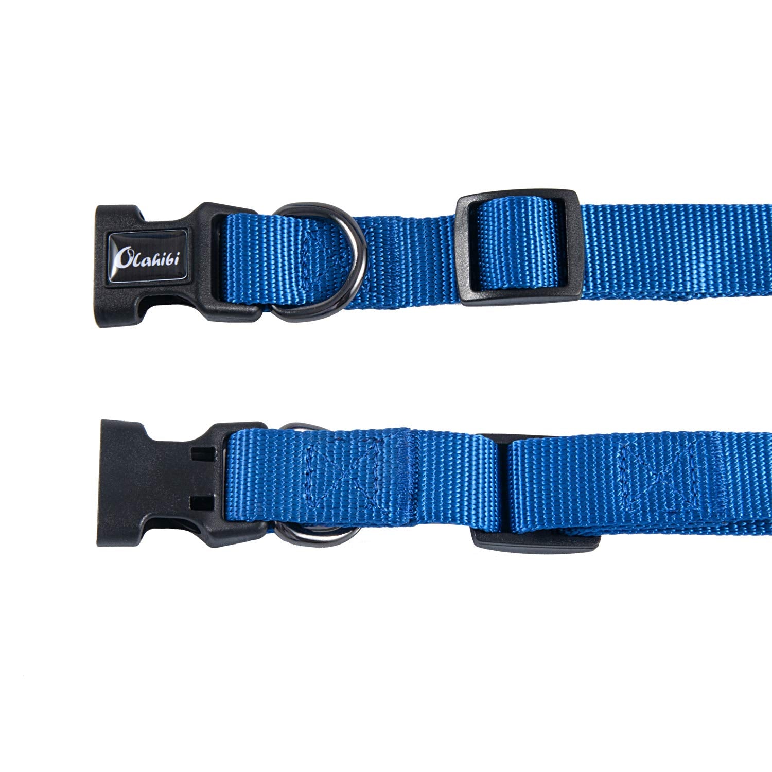 Olahibi Nylon Dog Collar Leash Set, Collar And 5Ft Leash, For Small Dogs.(S, Blue)