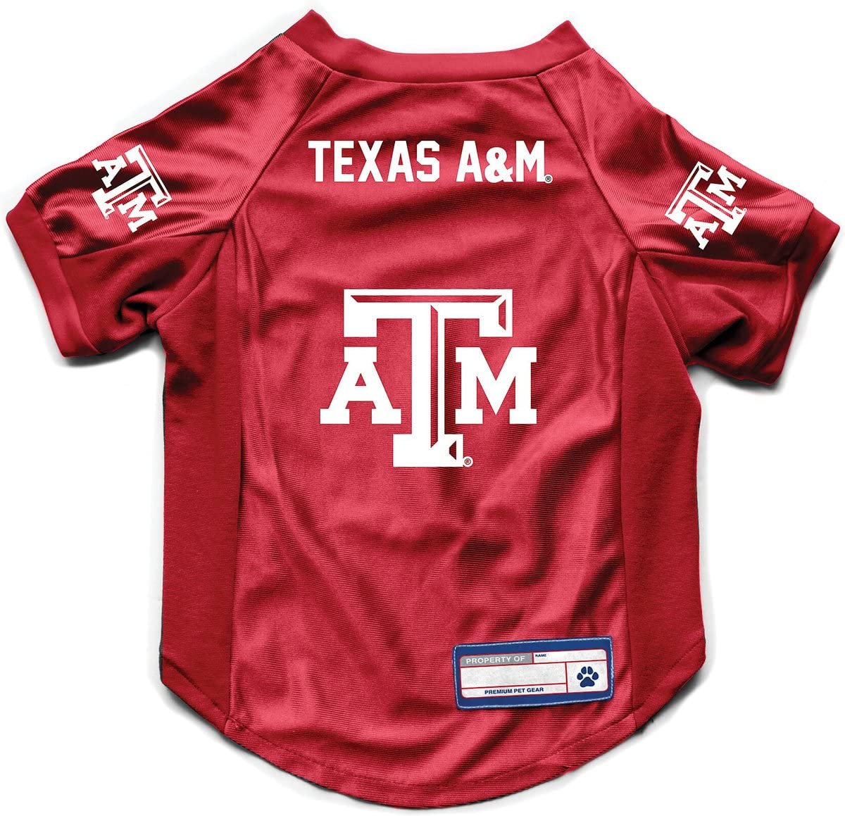 Littlearth Unisex-Adult Ncaa Texas A&M Aggies Stretch Pet Jersey, Team Color, Medium