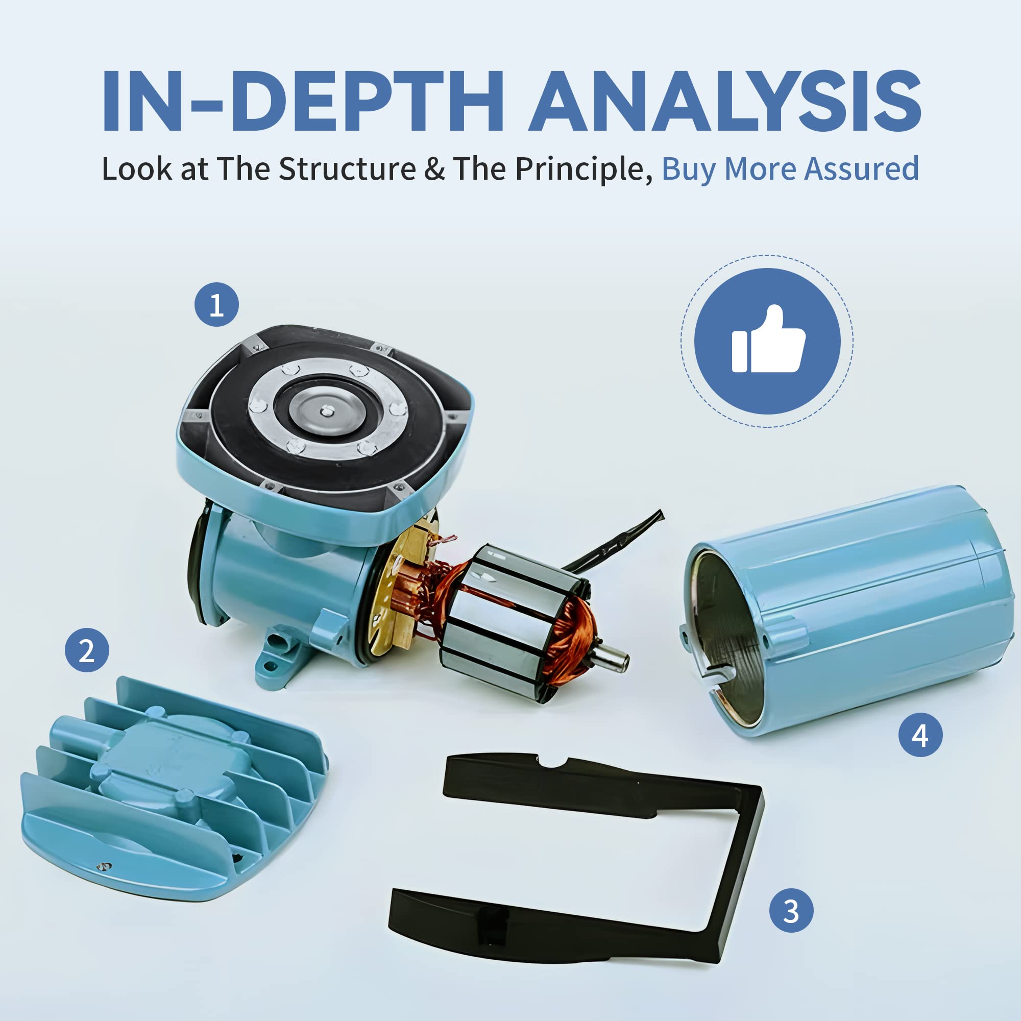 Poafamx DC 12V Pond Air Pump 18W Oxygen Aerator 6 Outlets 30L/Min Hydroponic Air Pump with Car Cable for Outdoor Fishing Aquariu