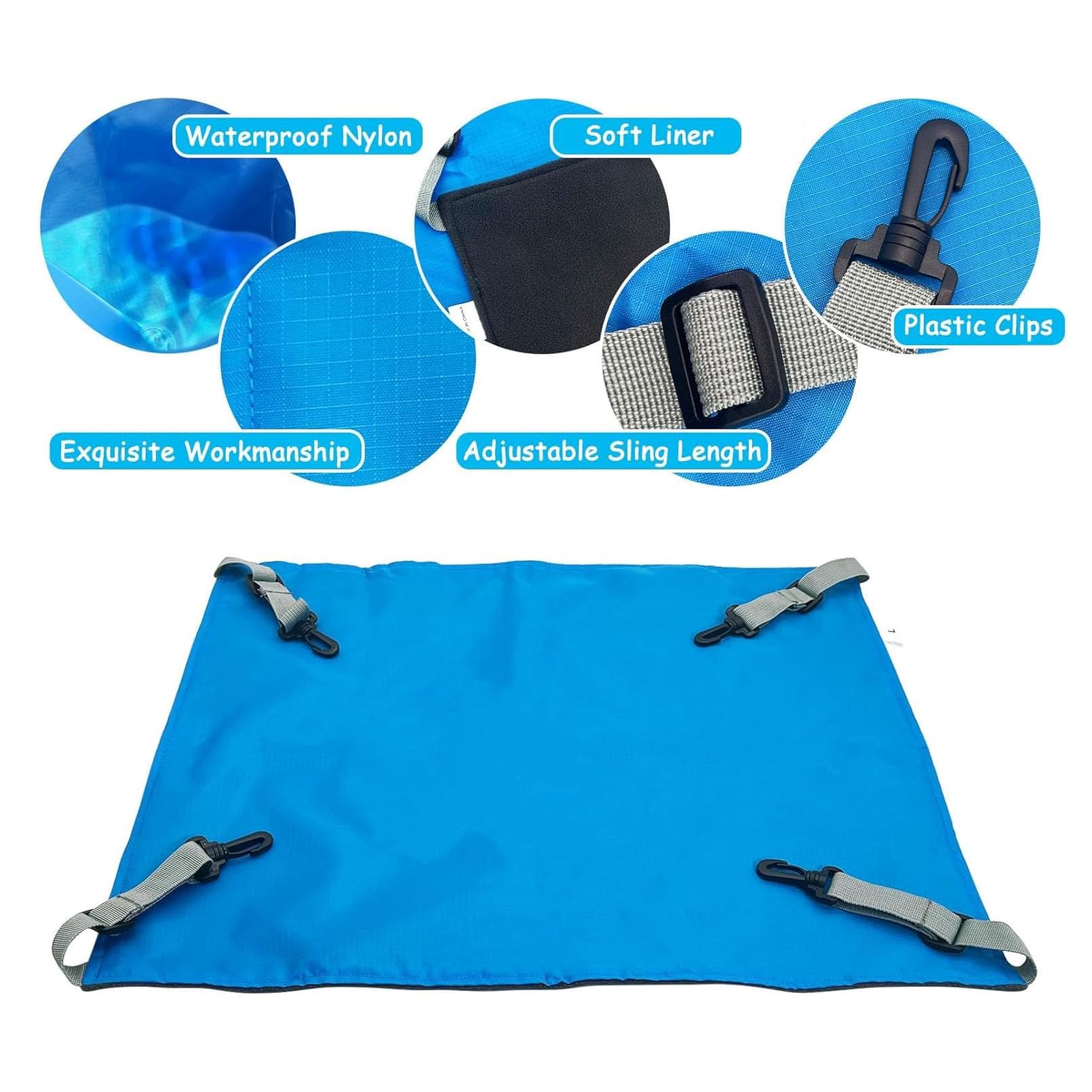 Hamiledyi Ferret Hammock For Cage, Small Animal Hammock With Plastic Swivel Clips For Ferrets, Rats, Chinchillas, Sugar Gliders,