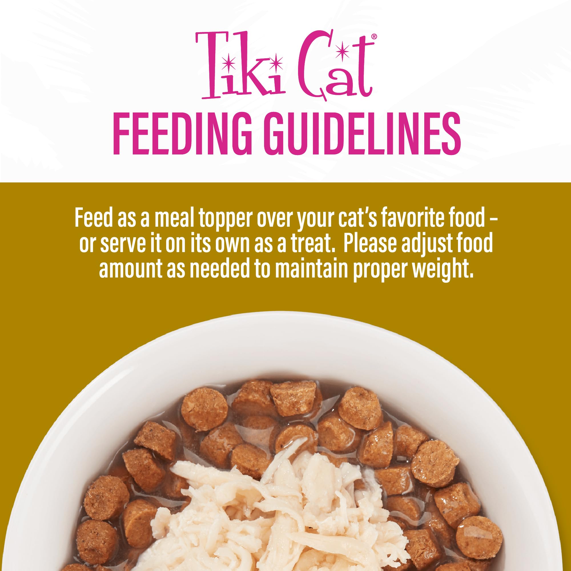 Tiki Cat Born Carnivore Complements Wet Cat Food Topper, Chicken, 2.1 oz. Pouch (12 Count)