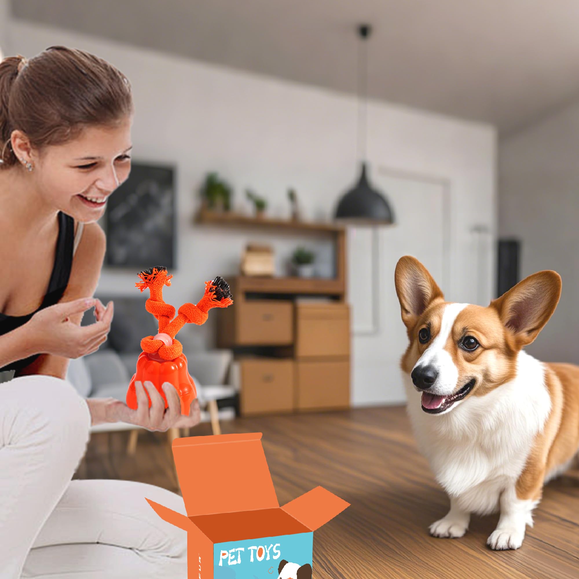 Yiefur Interactive Dog Toys Automatic Rolling Squeaky Ball With Motion Activation & Usb-C Recharge Moving Dog Toy For Medium And