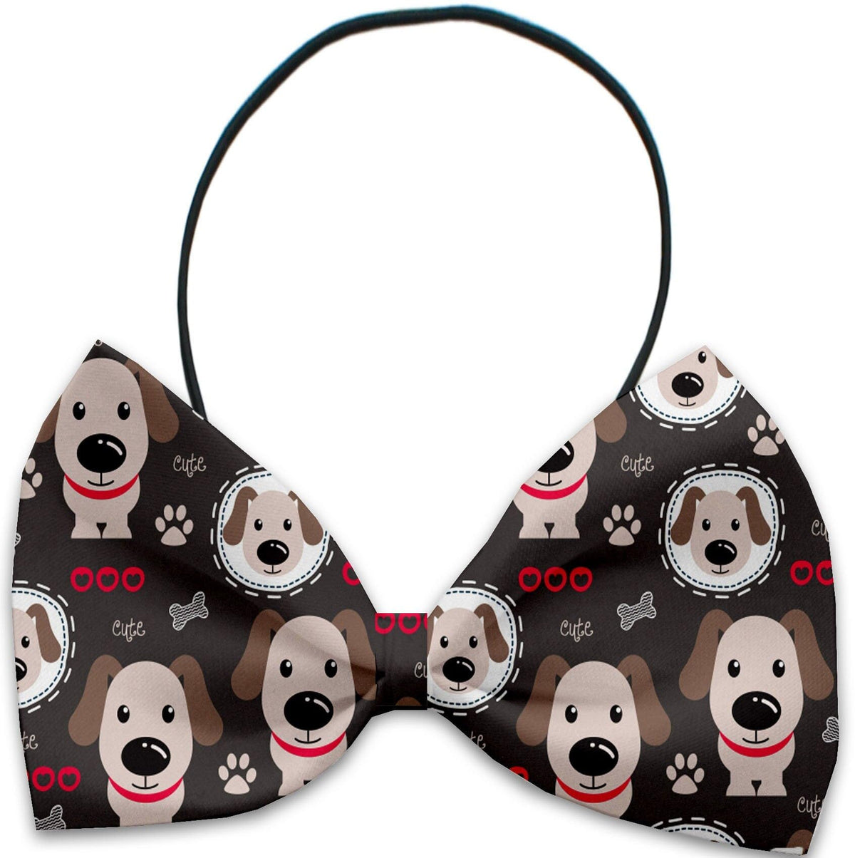 Pet, Dog and Cat Bow Ties, &quot;Dapper Dogs Group&quot; *Available in 10 different pattern options!* Elastic Band Dapper Dogs