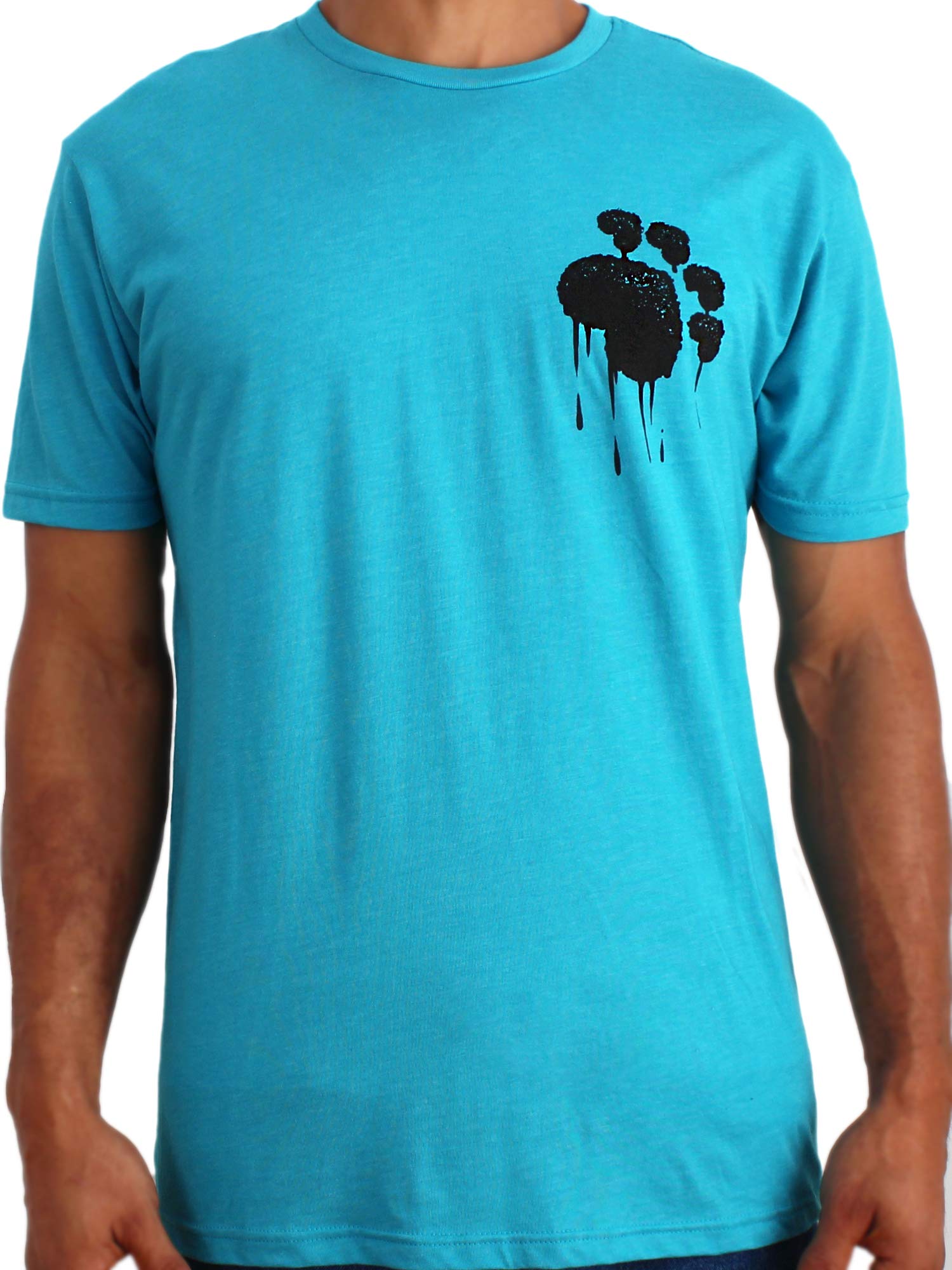 Paw Addict Mens Flag T Shirt For All Pet Lovers (Ss Blue, Large)