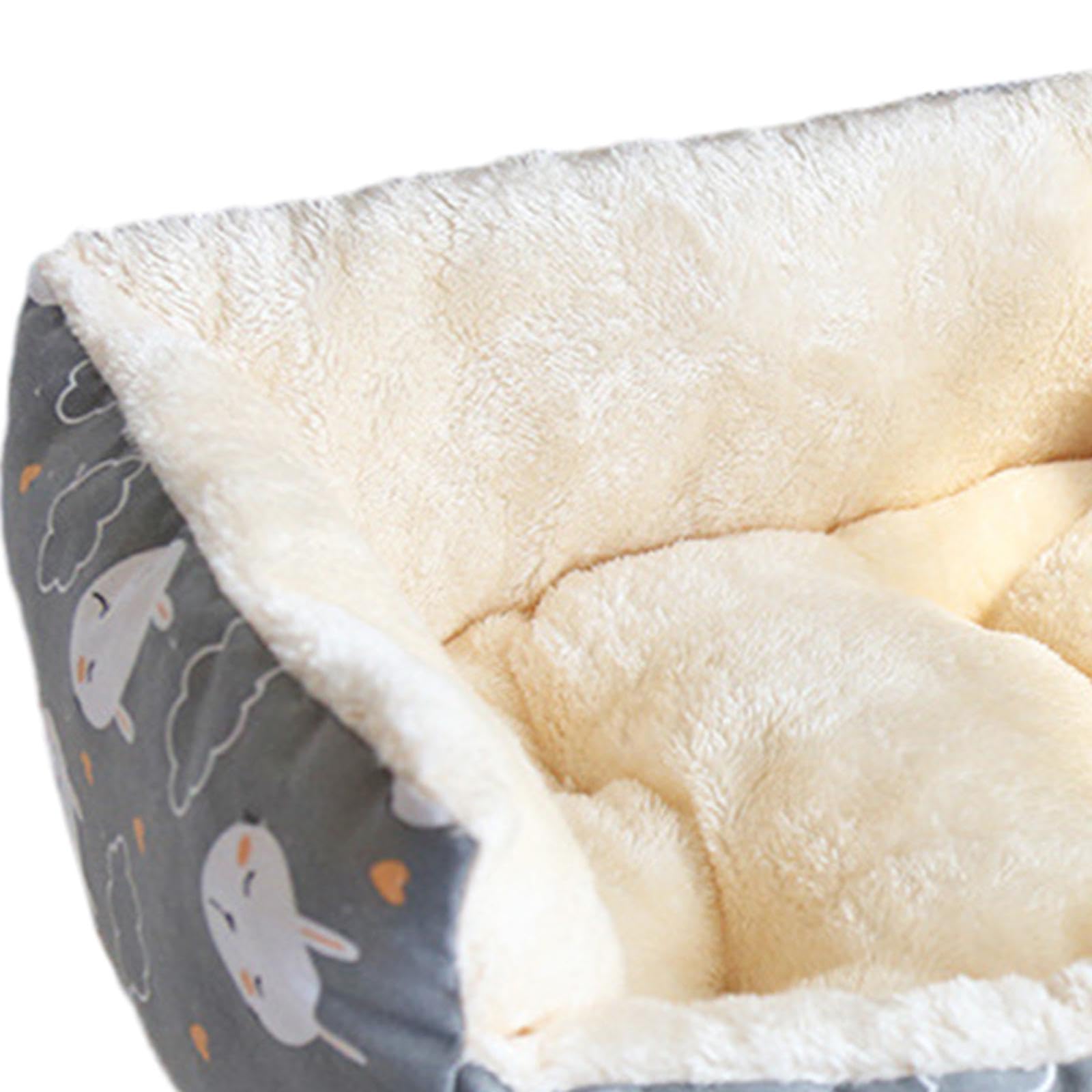 APIRILY Soft Warm Cat Bed for Winter Cats Machine Washable Rectangle Dog Cat Bed Sofa Gray | Pet Supplies | Cat Supplies | Beds