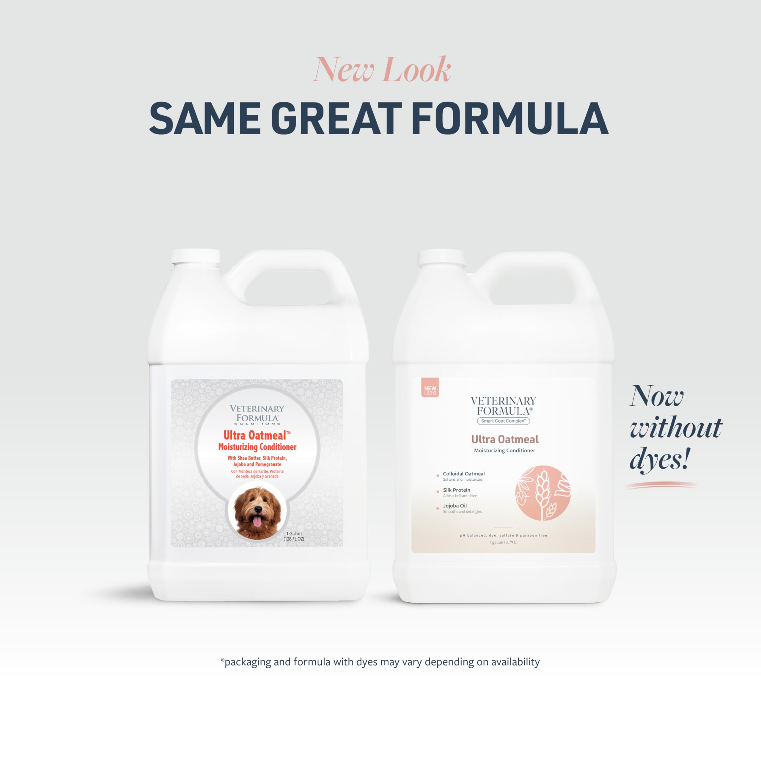 Veterinary Formula Smart Coat Complex Ultra Oatmeal Moisturizing Conditioner for Dogs, 128 Fl oz / 1 Gal - w/ Colloidal Oatmeal
