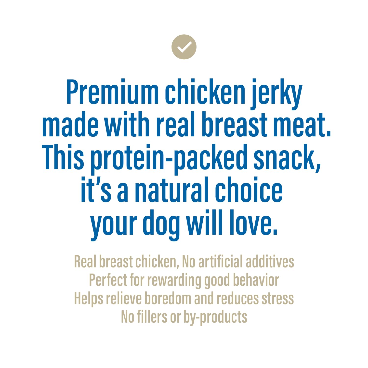 Chewers Joy Chicken Jerky (1LB) - Natural Dog Treats - High Protein, Made with Real Chicken Breast