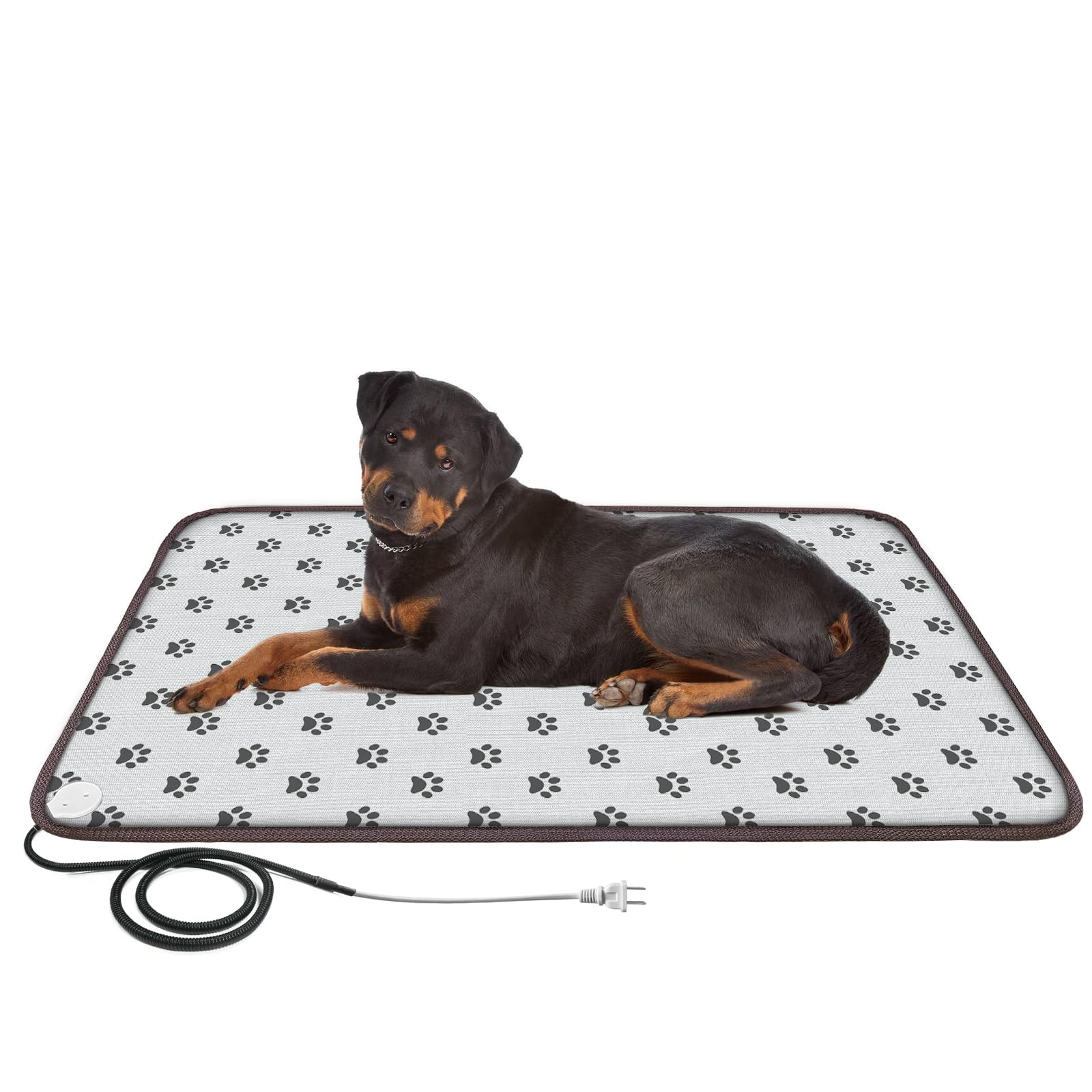 Rc Sll Extra Large Dog Heating Pad, 47X30 In, Grey, Heat Mat For Dog, Waterproof Heated Dog Bed, Whelping Heat Pad, Dog Beds For