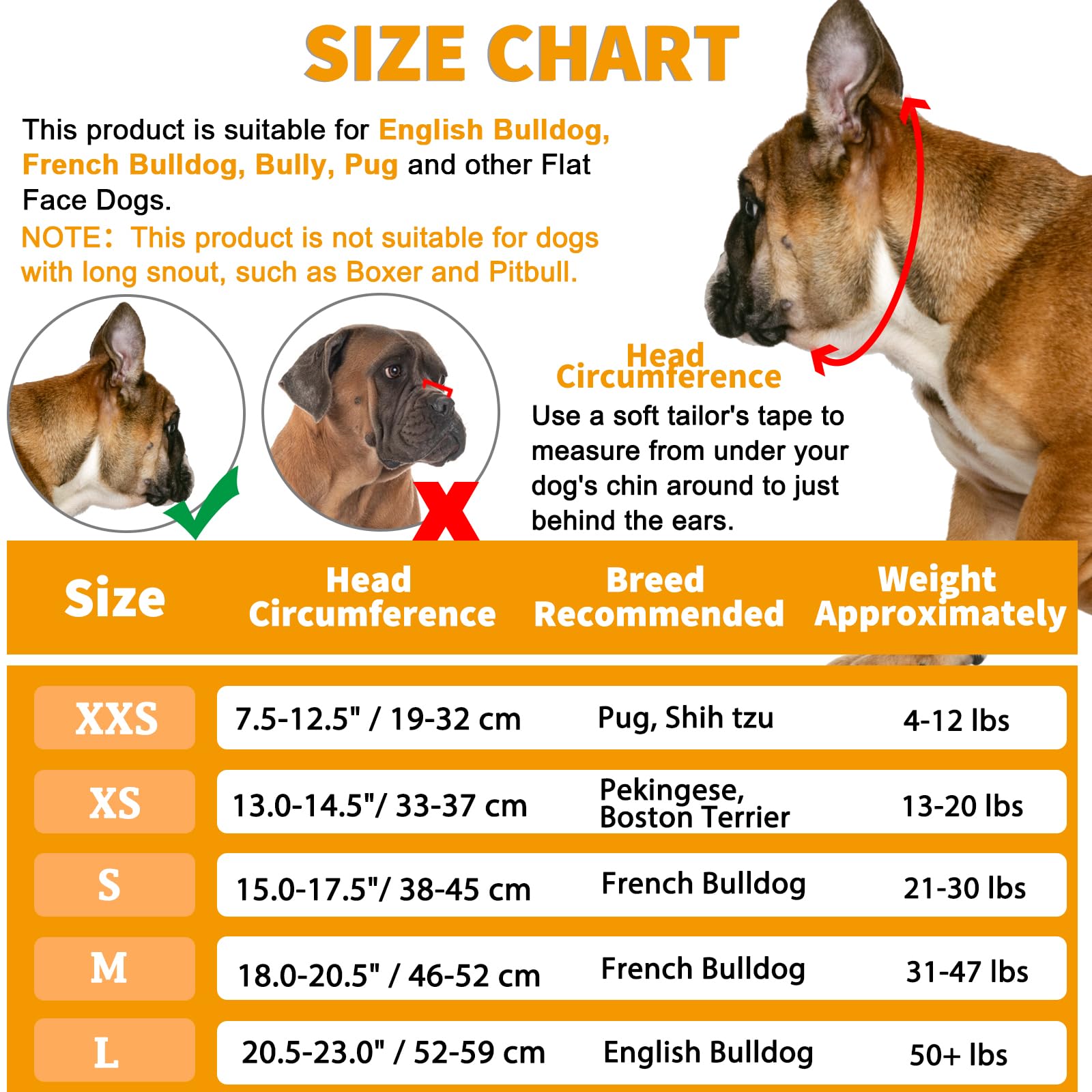 BARKLESS French Bulldog Muzzle - Short Snout Mesh Dog Muzzle, XXS, Grey, for Biting, Chewing, and Grooming
