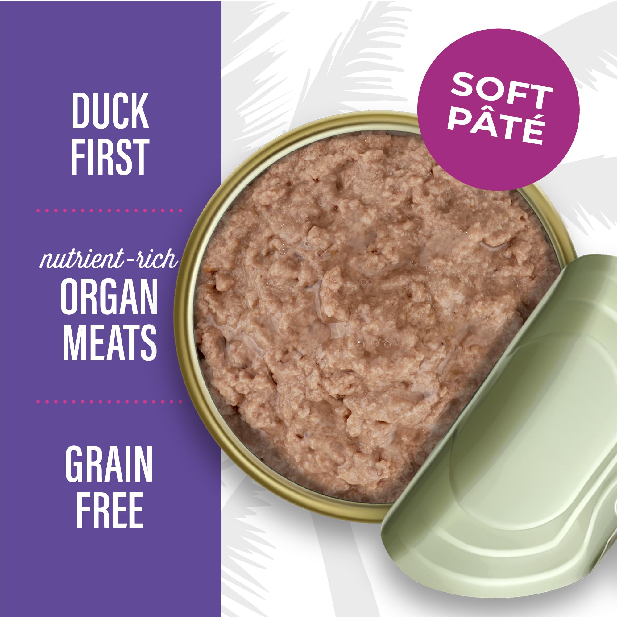 Tiki Cat After Dark Pt  , Duck & Chicken Liver, High-Protein and 100% Non-GMO Ingredients, Wet Cat Food for Adult Cats, 3 oz. Ca