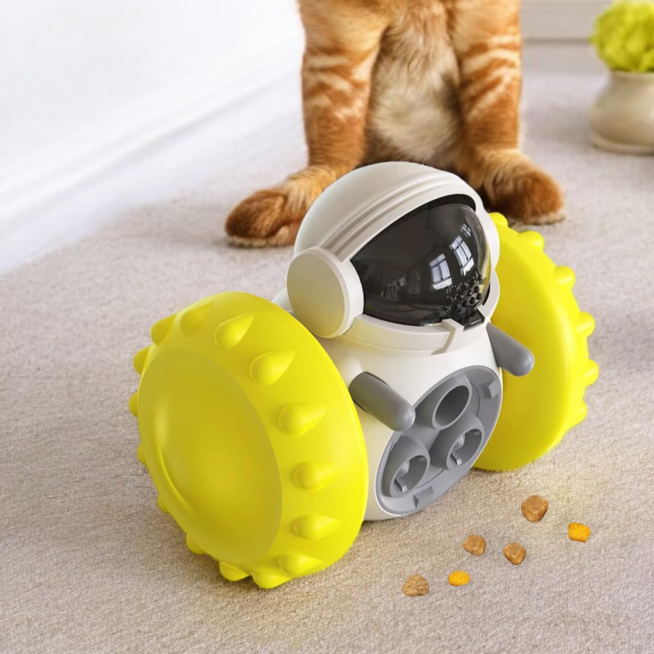 GRETEGO G&GO Dog/Cat Interactive Slow Feeder Puzzle Toy, Cognitive Dog Toys, Dog Treat Dispenser Toy, Interactive Pets Toys for