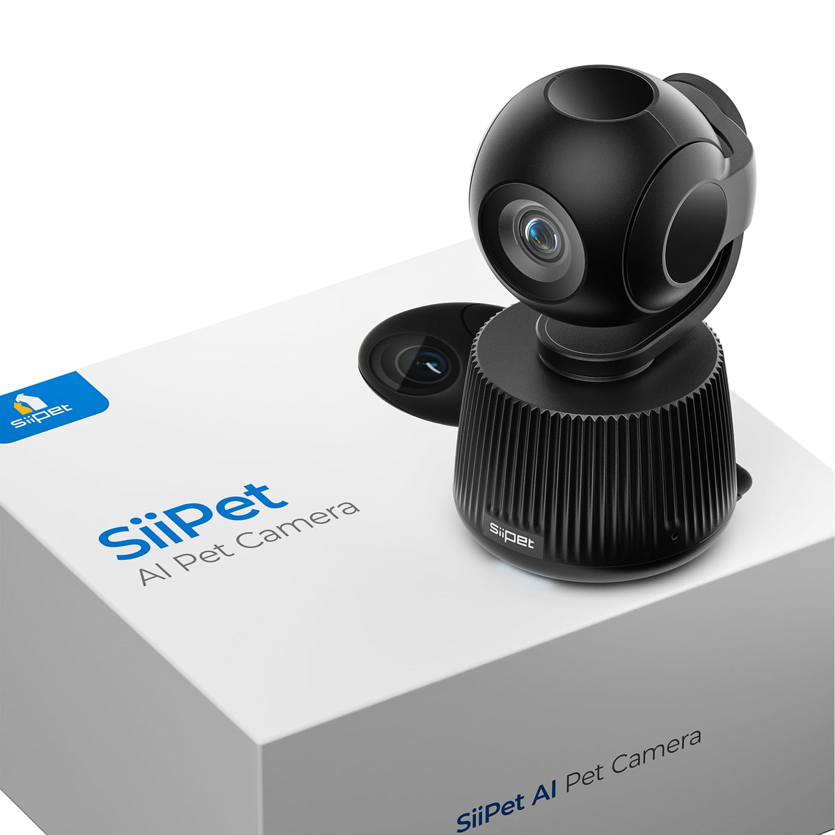 Siipet Ai Pet Camera With 4K Highlight - Smart Tracking For Dogs & Cats, 1080P Live View, Pan/Tilt, 2-Way Speaker, Indoor Pet Mo