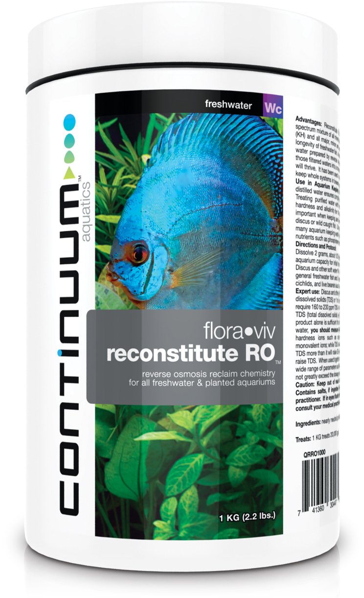 Continuum Aquatics Flora Viv Reconstitute RO - Reverse Osmosis Mineral Ion Supplement for Freshwater and Planted Aquariums