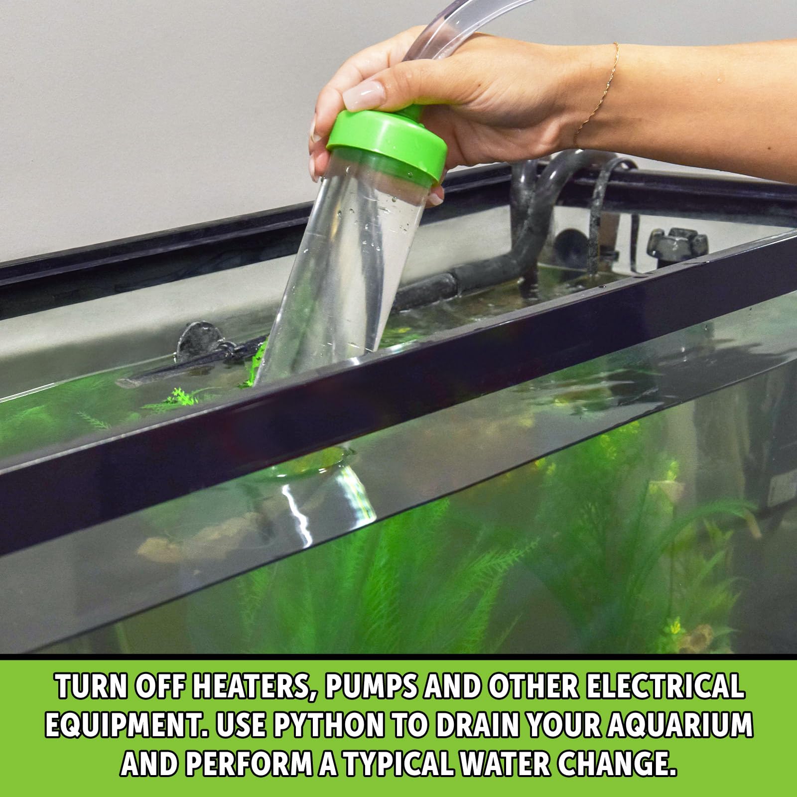 Python No Spill Clean And Fill Aquarium Maintenance System, 50-Feet