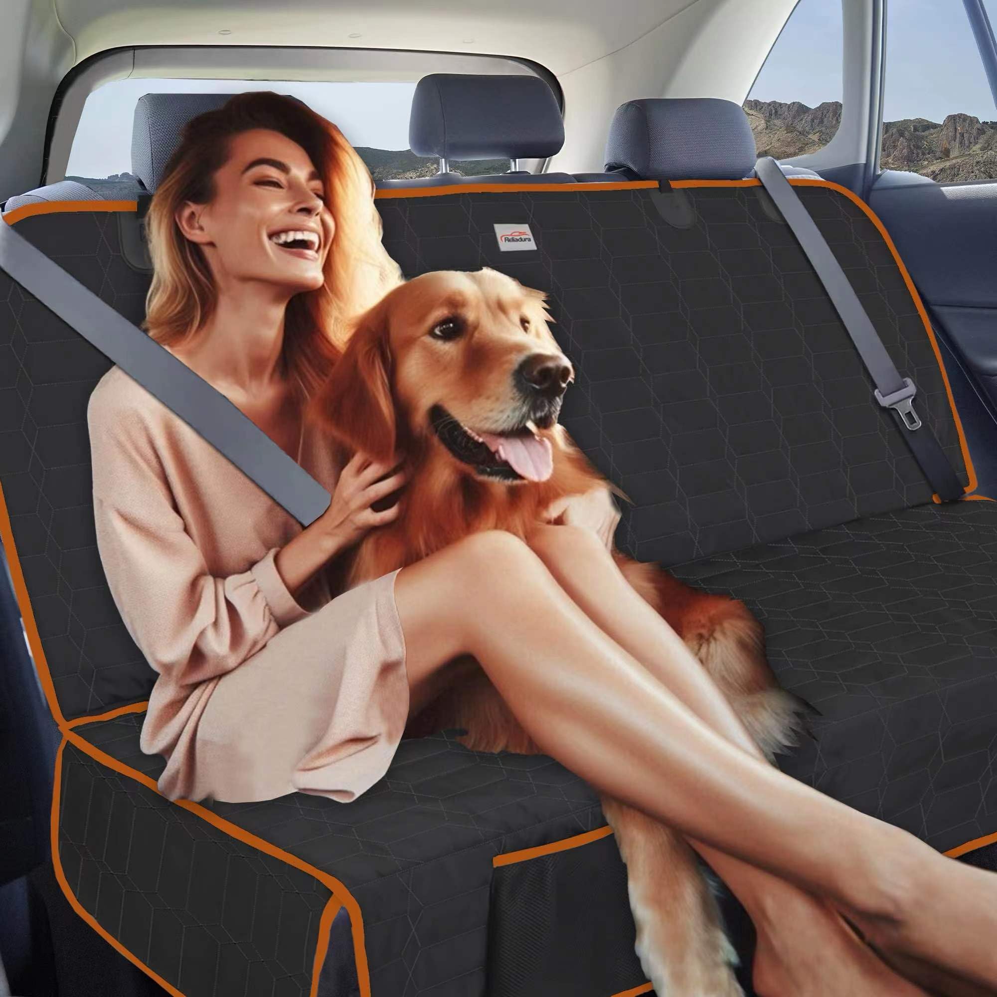 Reliadura Dog Seat Cover For Back Seat Waterproof Bench Seat Covers For Suv Washable Car Seat Covers For Dogs Non-Slip Pet Seat