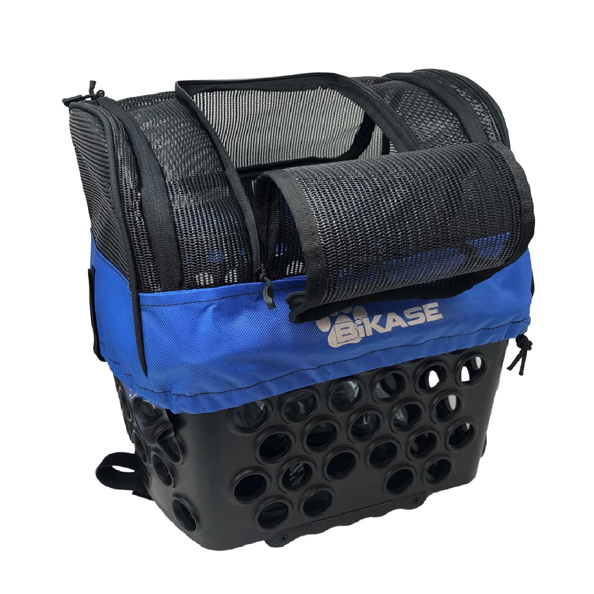BiKASE Durable Dog Bike Basket & Carrier, Rear Mount Pet Basket for Bikes with Super Comfort Mat and Cover, Ideal for Small Dogs