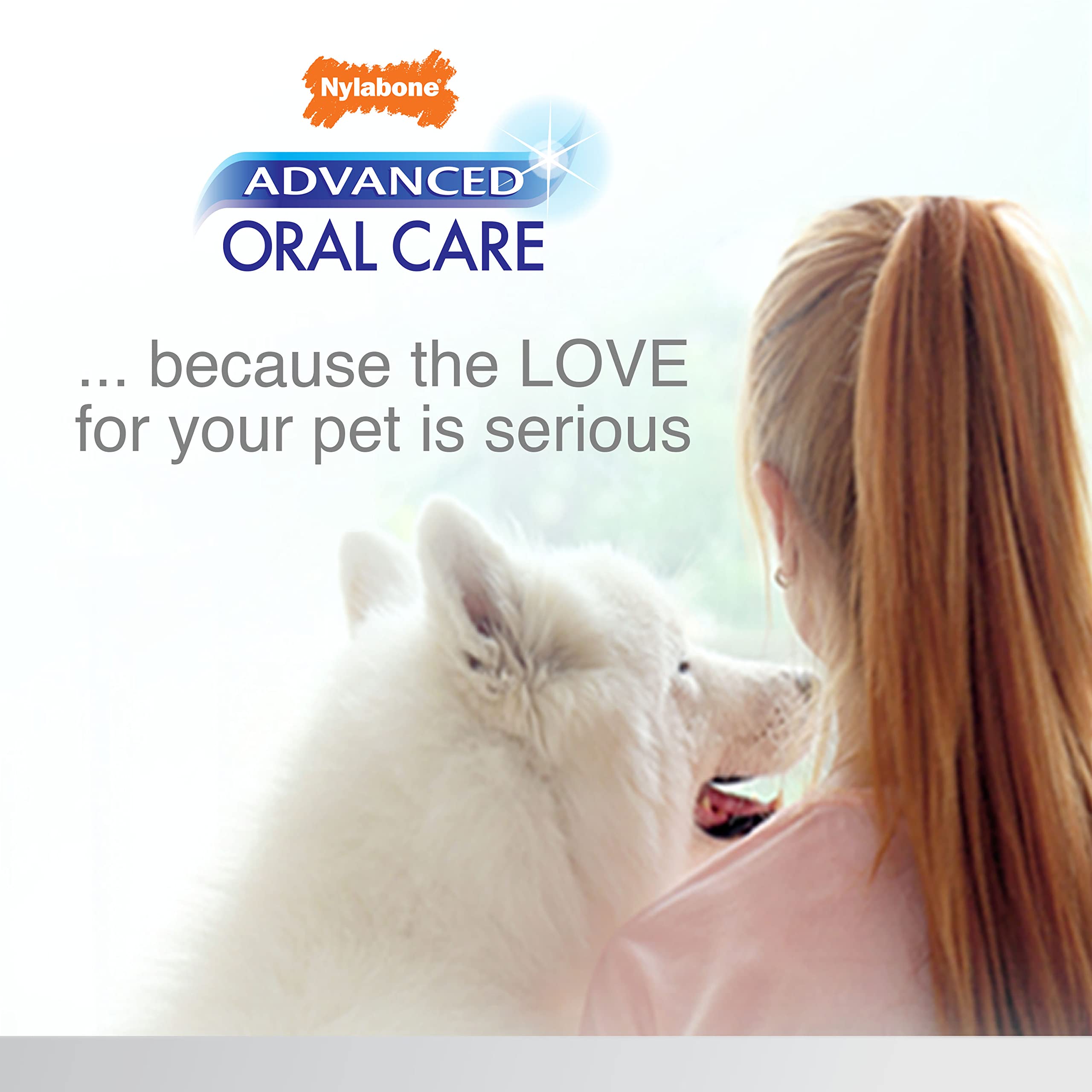 Nylabone Advanced Oral Care Senior Dog Dental Kit with Cushiony Soft-Bristle Toothbrush Senior 3 Count