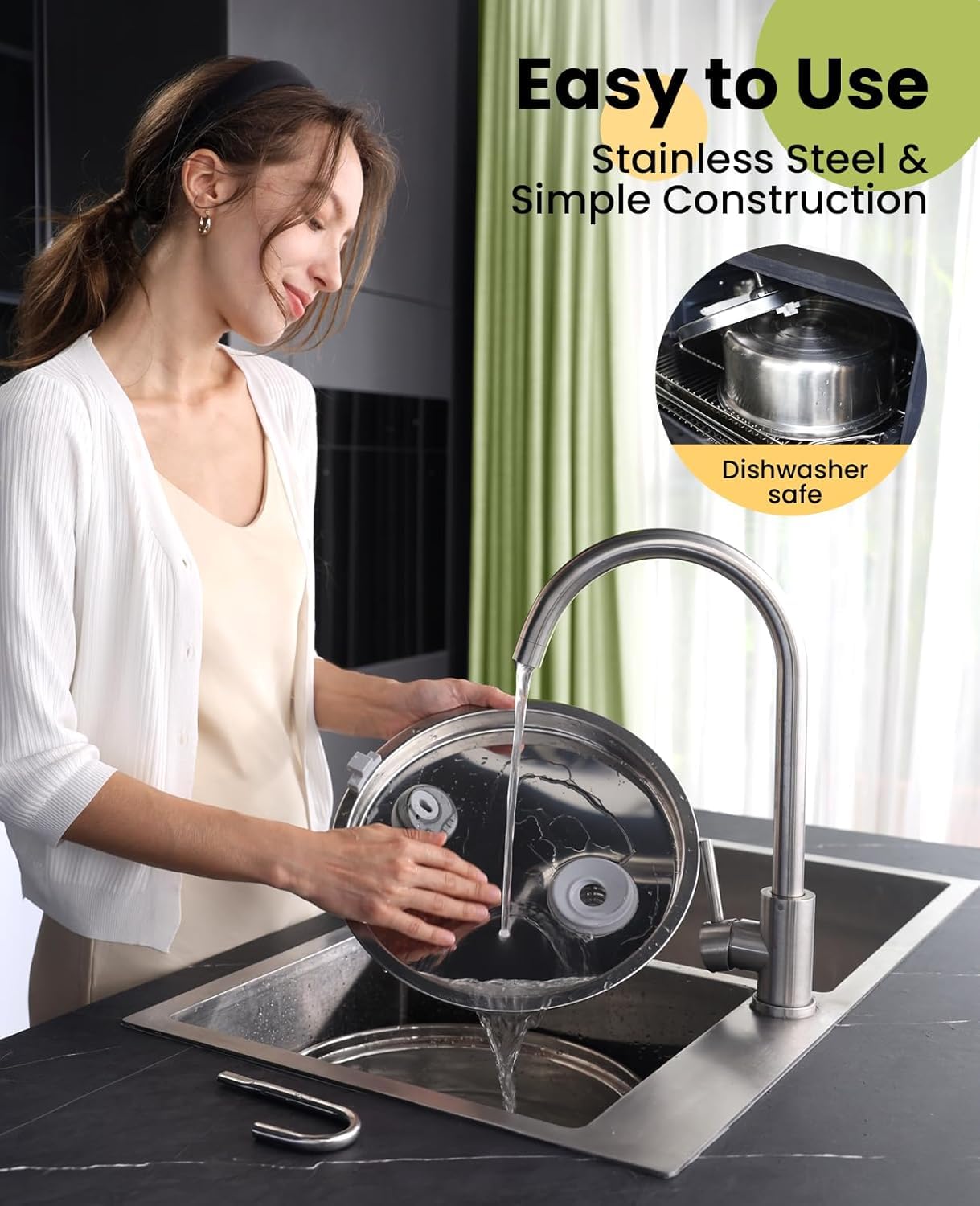 Oneisall Dog Water Fountain, 7L/230Oz/1.8G Quiet Dog Fountain Water Bowl, Stainless Steel Dog Water Fountain With Visual Water Level&Triple Filtration For Large Medium Small Breed Dogs Pets