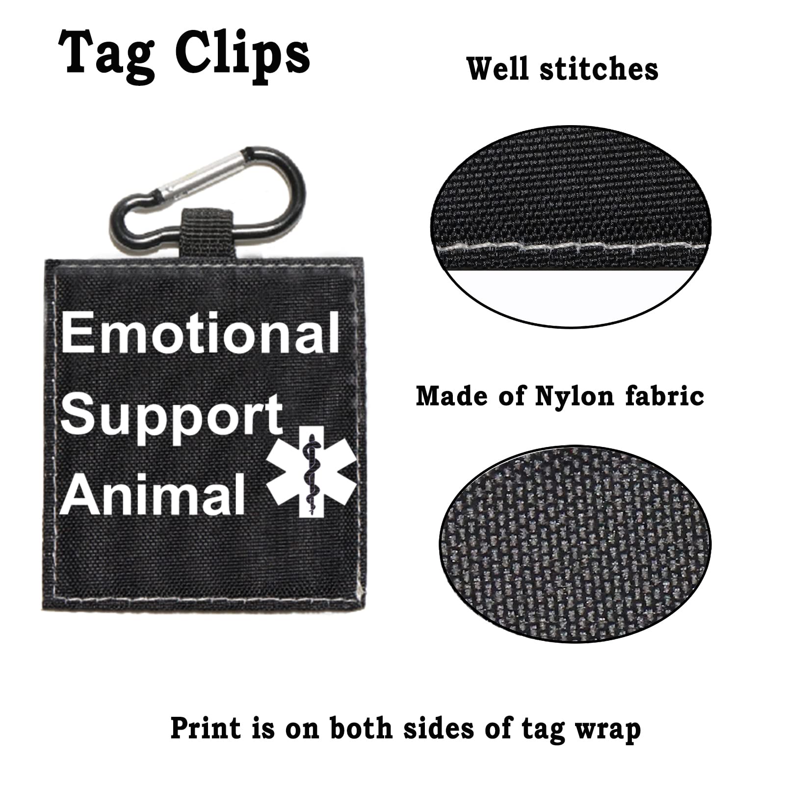 BLUPARK Therapy Service Dog Leash Sleeve Emotional Support Animal Dog Leash Wrap Wrap Alert Hanging ID Patch Tag Pet Birthday Gi