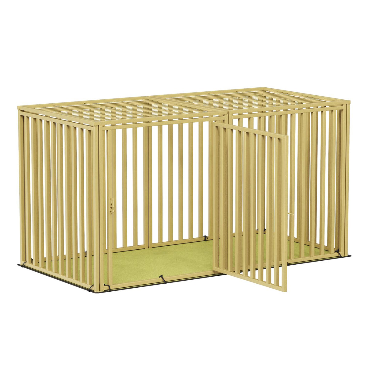 Luriva Steel Tube Heavy Large Dog Crate With Mat Base, 48'' L X 28'' H Dog Crates For Medium Large Dogs, Big Dog Cage, Dog Kenne