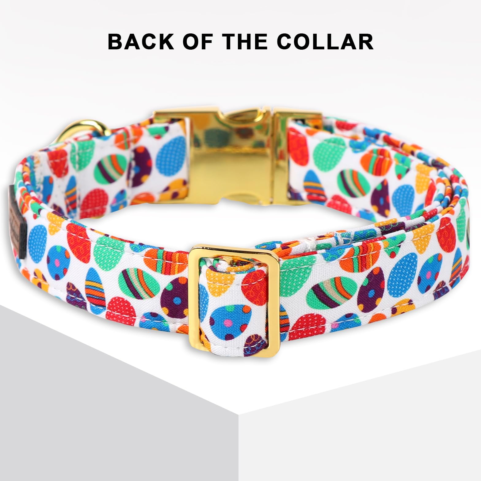 Unique Style Paws Easter Dog Collar Colorful Egg Rabbit Dog Collar Cotton Pet Collar For Large Medium Small Dogs