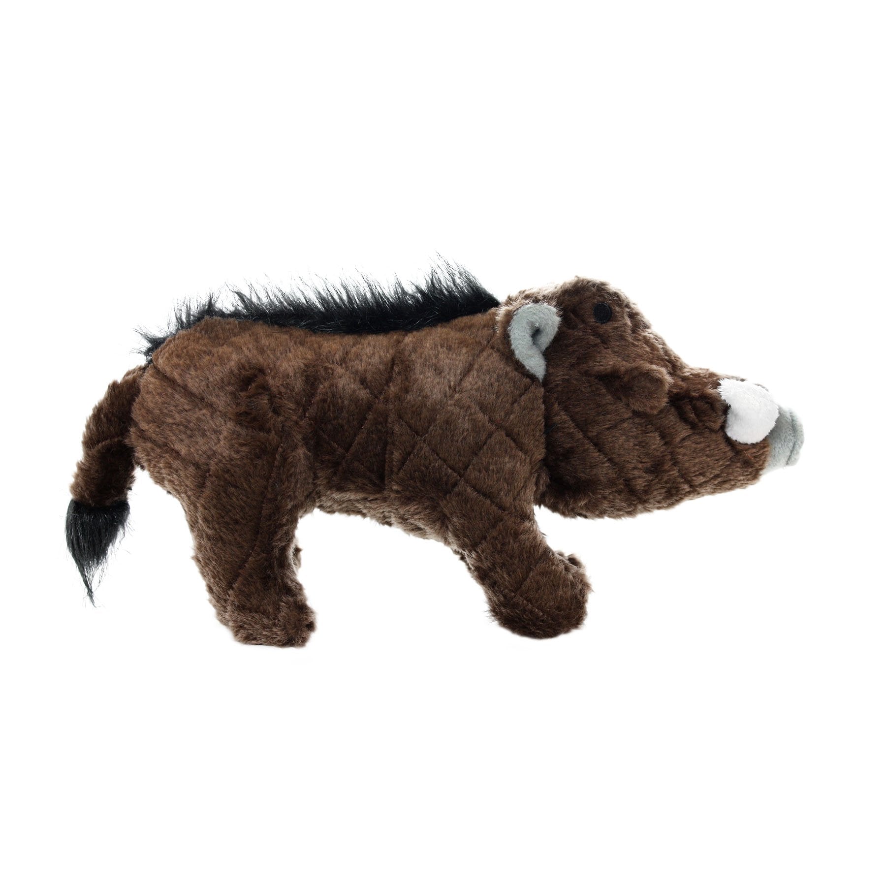 MIGHTY- Safari Brown Warthog- Squeaker-Multiple Layers. Made Durable, Strong & Tough. Interactive Play Dog Toy (Tug, Toss & Fetc