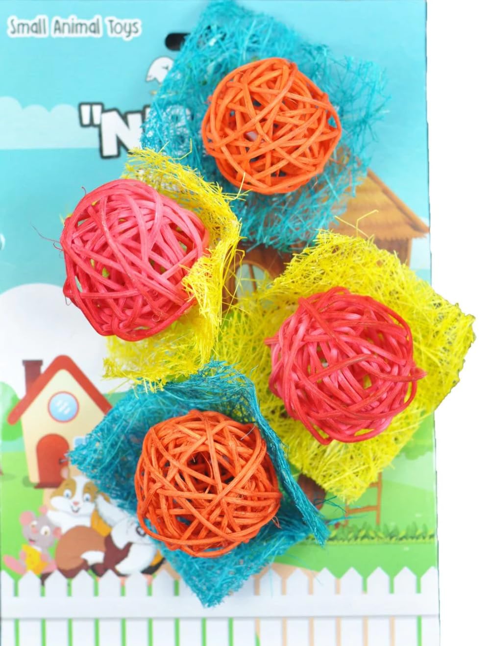A&E Cage Company 52400970: Toy Loofah Bon Bons