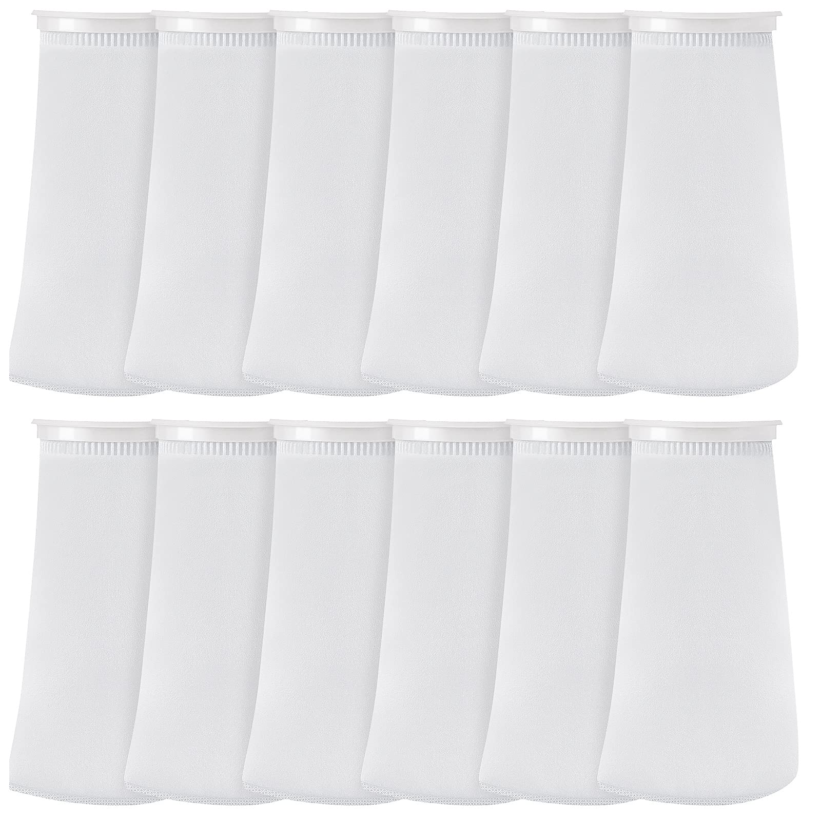 Jecery 16 Pack 4 Inch Ring Filter Socks 200 M Aquarium Filter Bags Aquarium Socks For Tank Sump Saltwater Freshwater(9    4 Inch