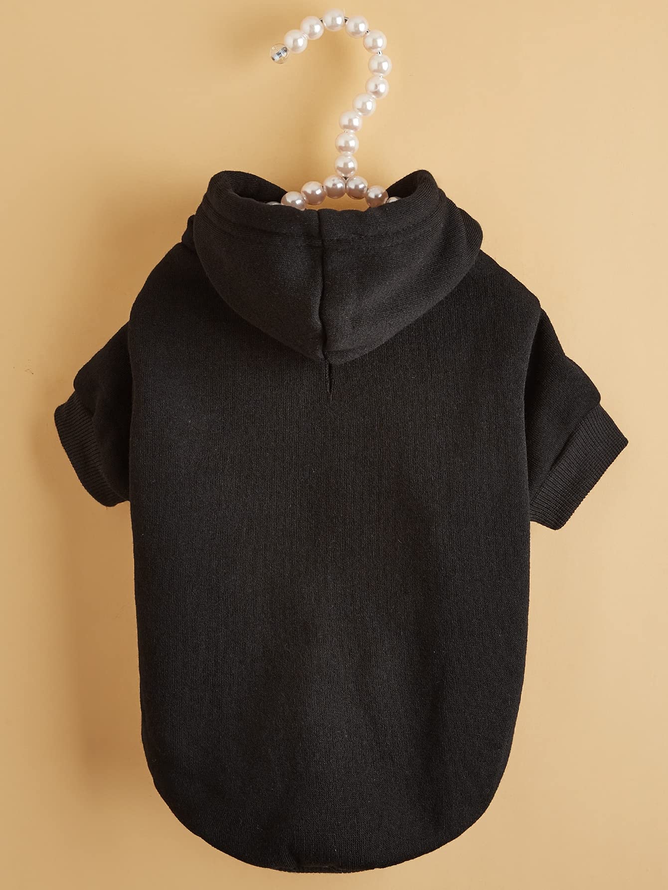 Qweee Basic Dog & Cat Apparel - Jacket, Shirt & Clothes For Puppy, Kitten, Small & Medium Dogs & Cats - Black S