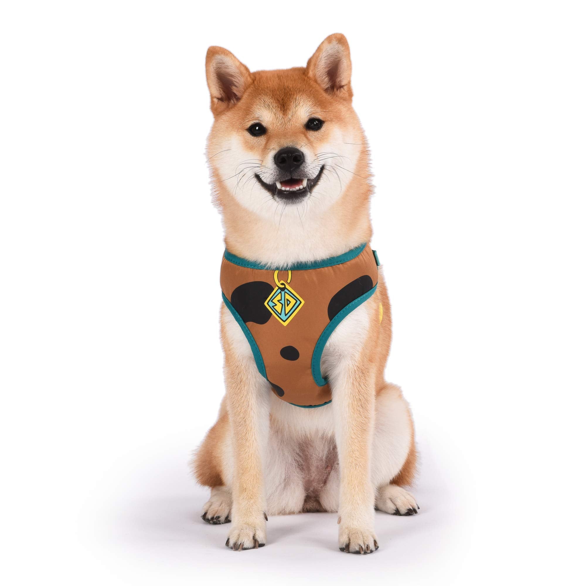 Scooby-Doo Warner Brothers Dog Harness | Soft And Comfortable Large Dog Harness Dog Harness No Pull Tan And Blue Dog Harness | C