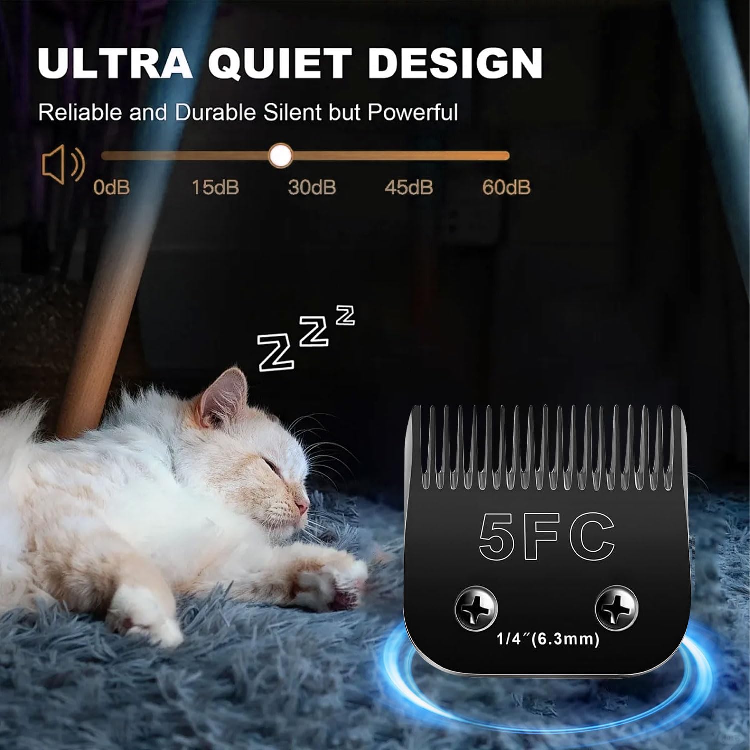 2Pcs 5Fc Blades Dog Grooming Blades Compatible With Andis Dog Clippers Blades,Dog Clipper Blades Compatible With Oster A5,Wahl K