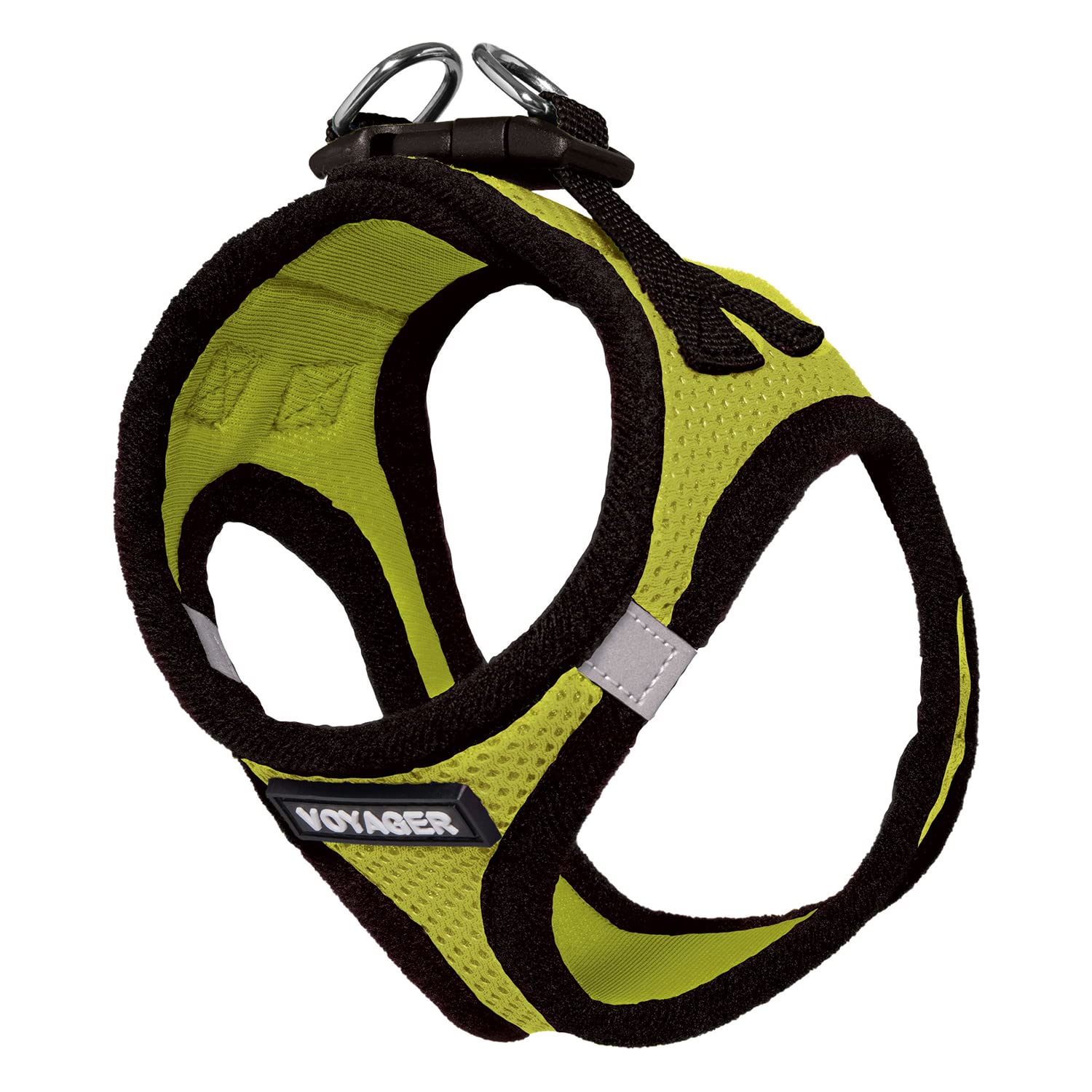 Voyager Step-In Air Dog Harness - All Weather Mesh Step In Vest Harness For Small And Medium Dogs And Cats By Best Pet Supplies - Harness (Lime Green/Black Trim), M (Chest: 16-18')