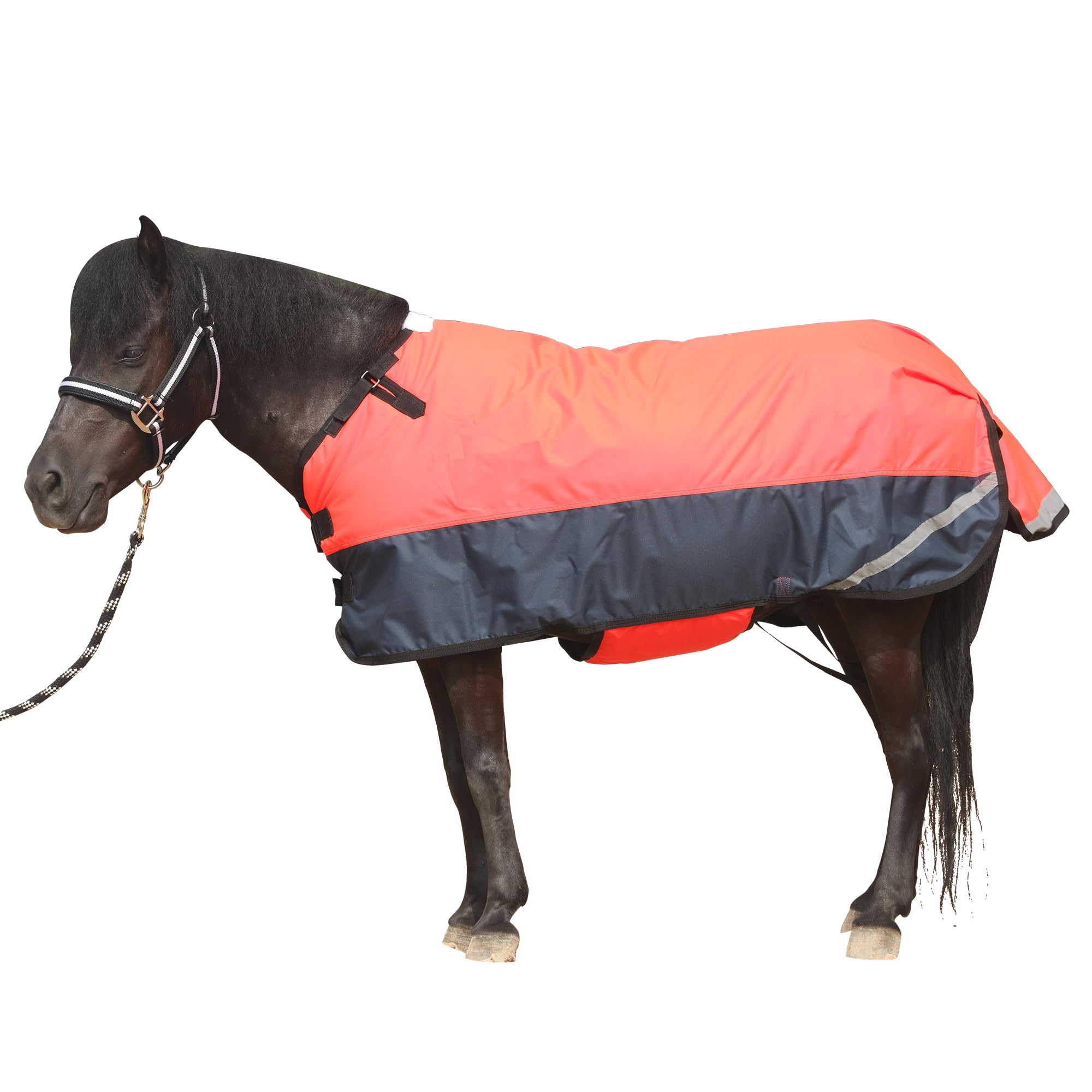 Gallopoff Foal/Mini Horse Size 30''-48'' Waterproof & Breathable 300 Denier Winter Turnout Blanket With 150G Polyfill Fluorescen