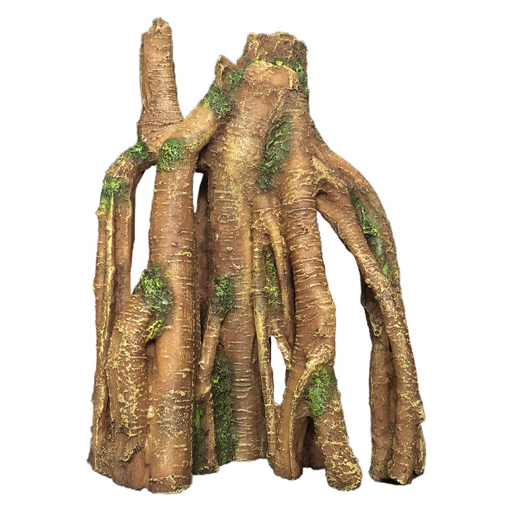 Slocme Aquarium Resin Tree Trunk Ornament - Fish Tank Wood House Decor, Betta Fish Or Other Pets Can Swim Through The Branches