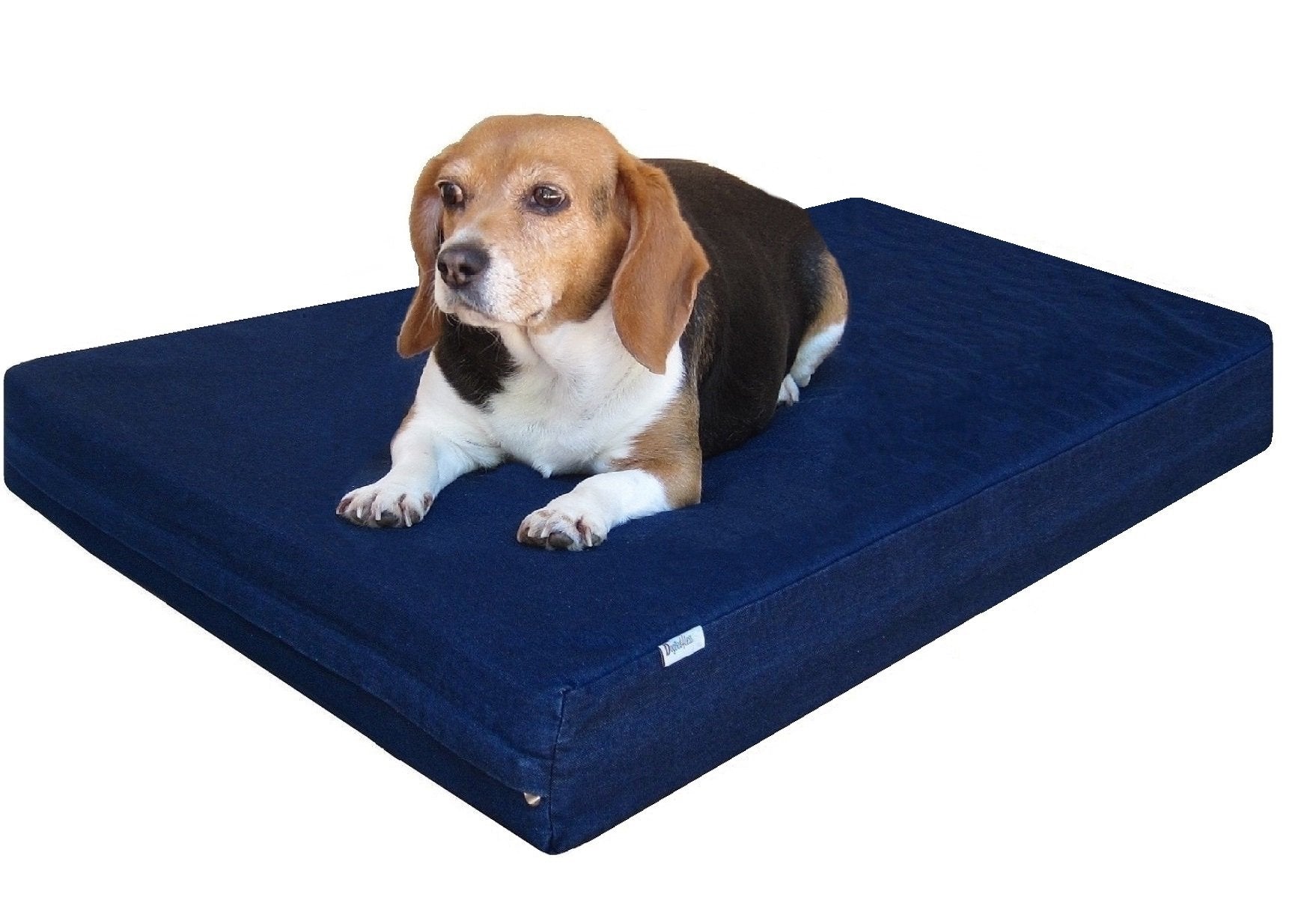 Dogbed4Less Premium Orthopedic Memory Foam Dog Bed For Medium Large Dogs, Washable Durable Denim Cover, Waterproof And Extra Ext