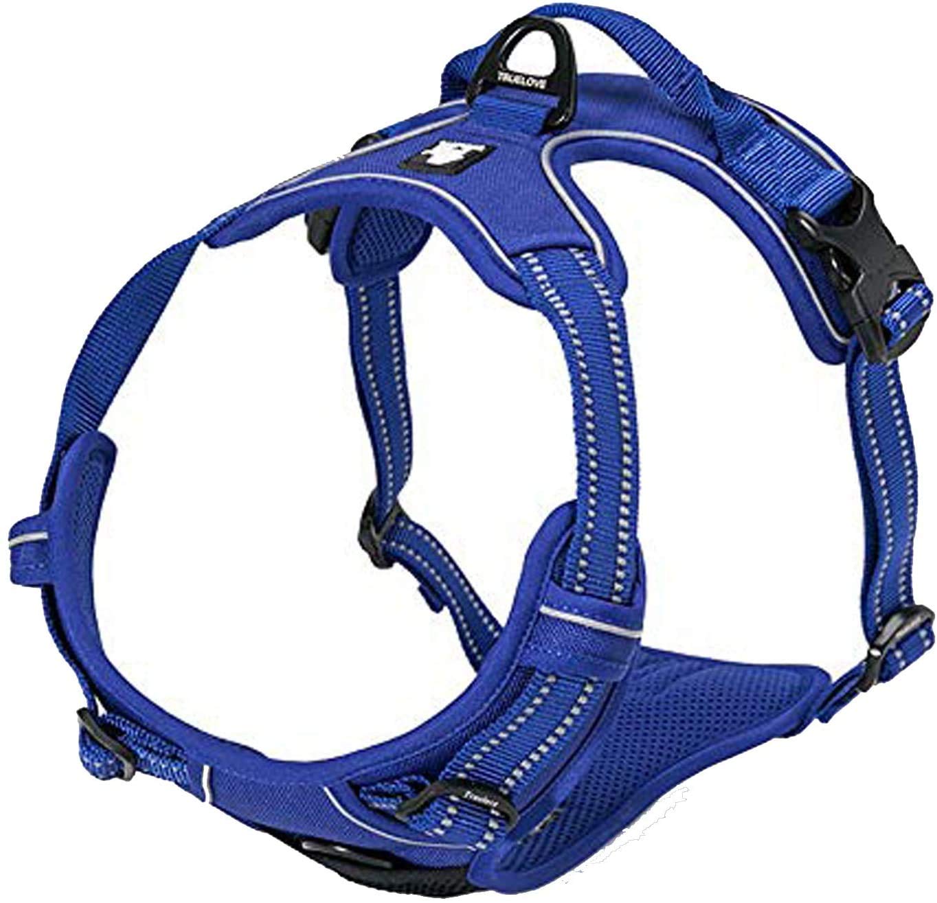 True Love Adjustable No-Pull Dog Harness Reflective Pup Vest Harnesses Comfortable Control Brilliant Colors Truelove Tlh5651(Royal Blue,Xs)