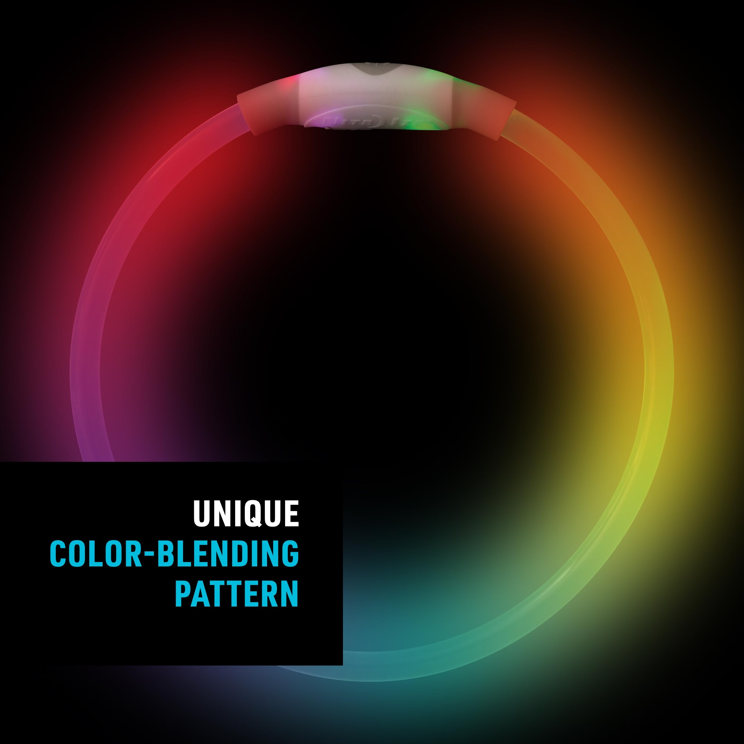 Nite Ize Nitehowl Rechargeable Led Safety Necklace - Adjustable Led Light Dog Necklace - Rechargeable Dog Collar Light For Night Safety - Dog Accessories For Collars - Multicolor