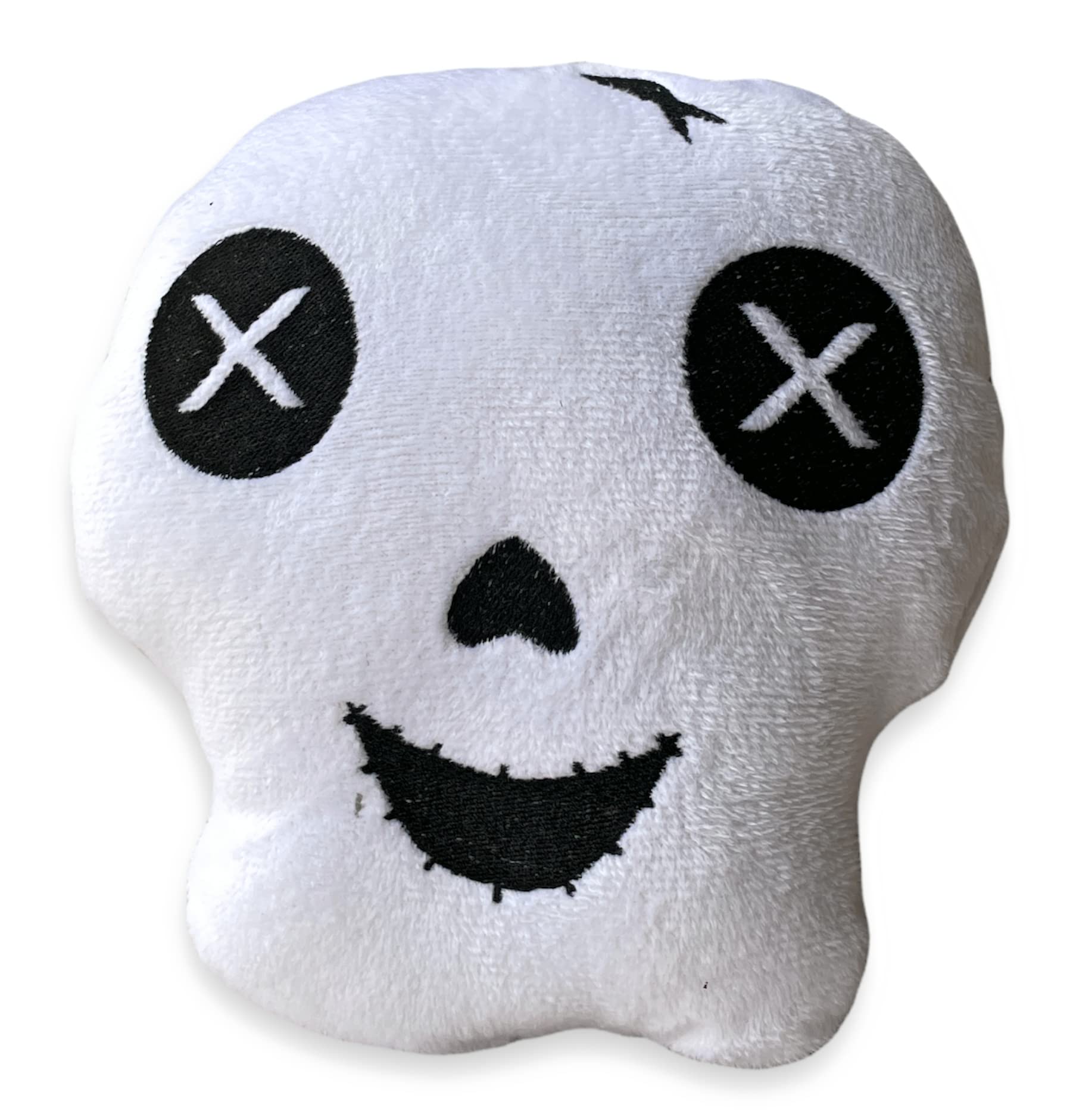 W Skull Emoji Squeak Plush Toy for Puppy, Not for Heavy Chewers | Toys for Dogs | Dog Toys for Puppies | Dog Squeaky Toy | Soft 