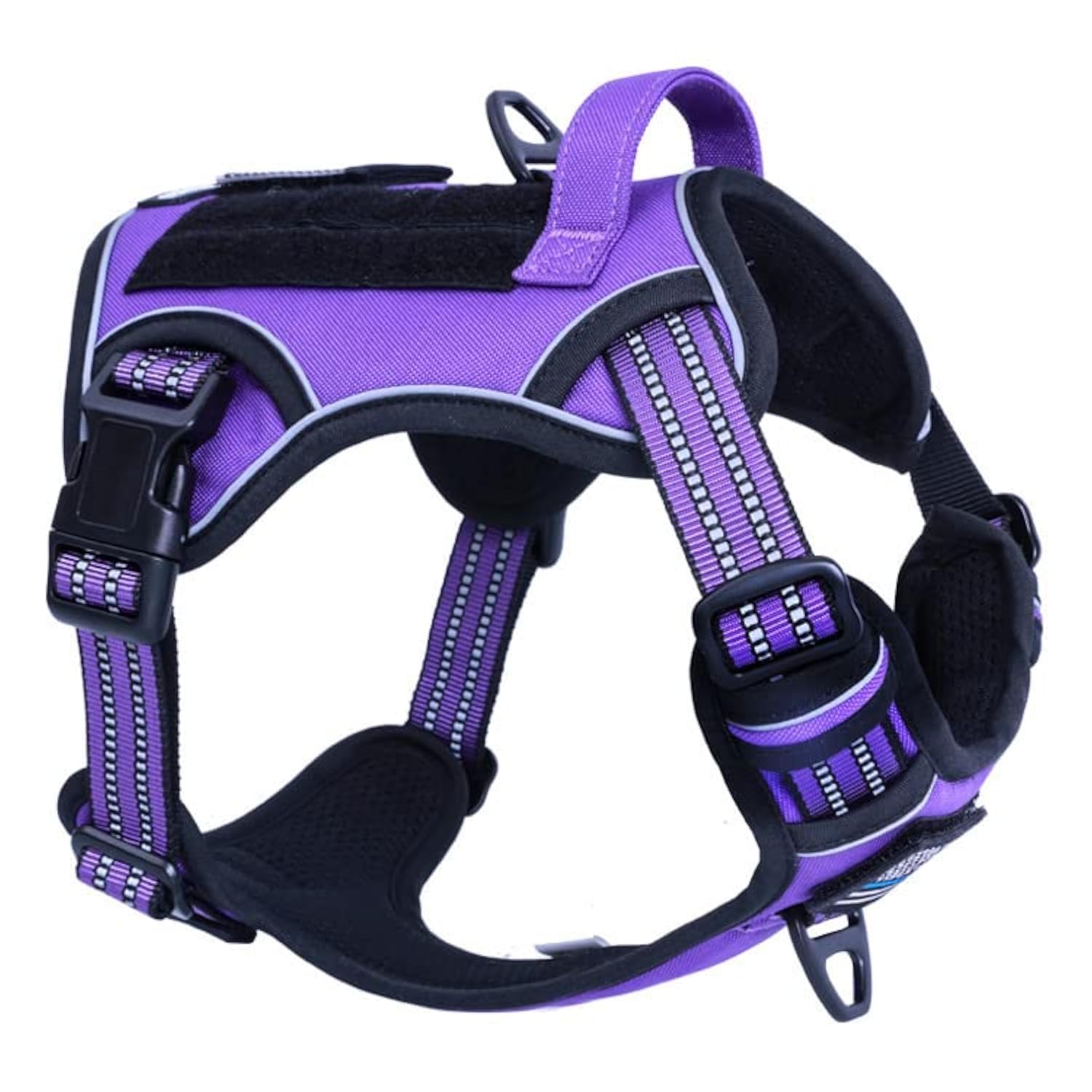 BUMBIN Tactical Dog Harness for Medium Dogs No Pull, Famous TIK Tok No Pull Puppy Harness, Fit Smart Reflective Pet Walking Harn