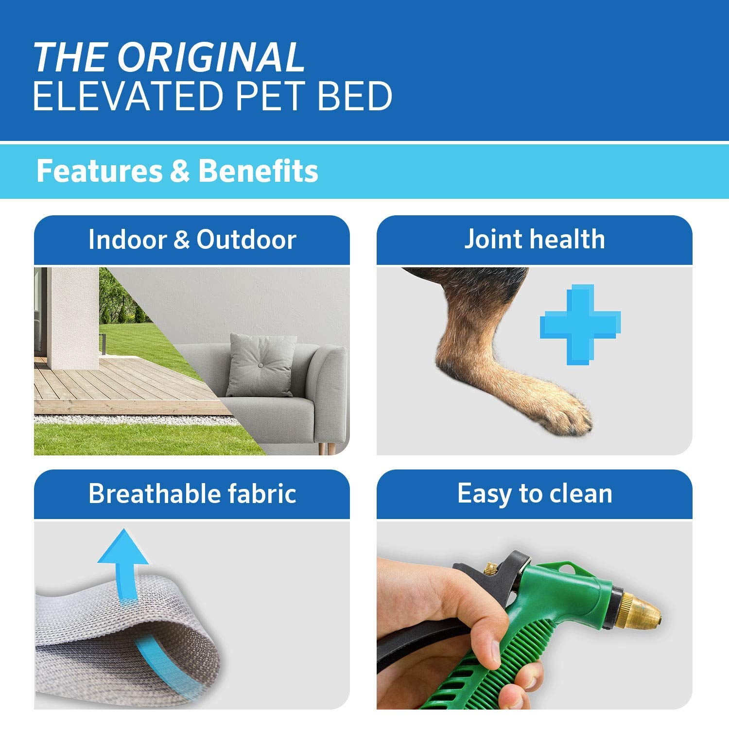 Original Pet Bed Replacement Cover - Brunswick Green - Small (28' X 21.5')