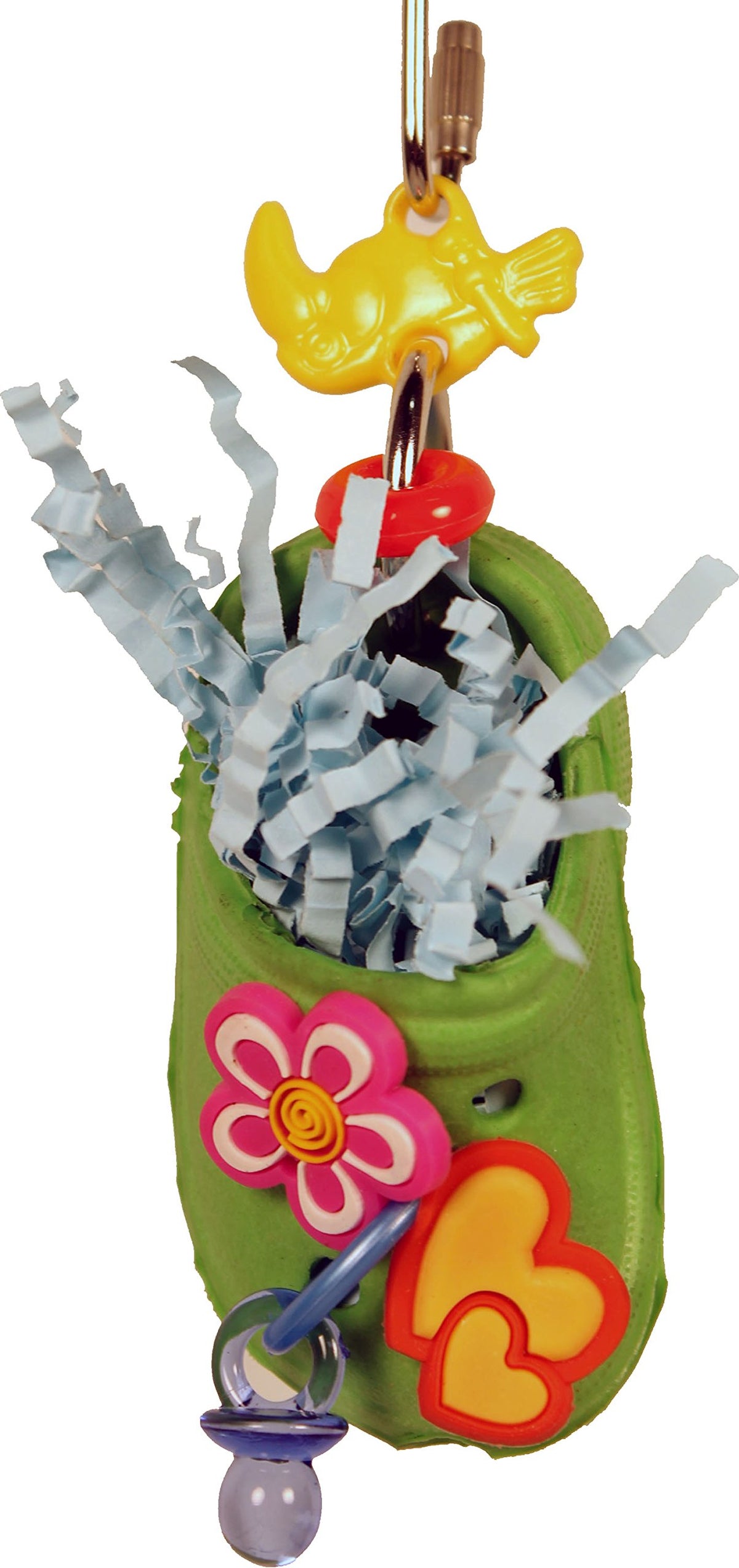 A&E Cage Company Hb834 Happy Beaks Croc-Fetti Toy, Multicolor