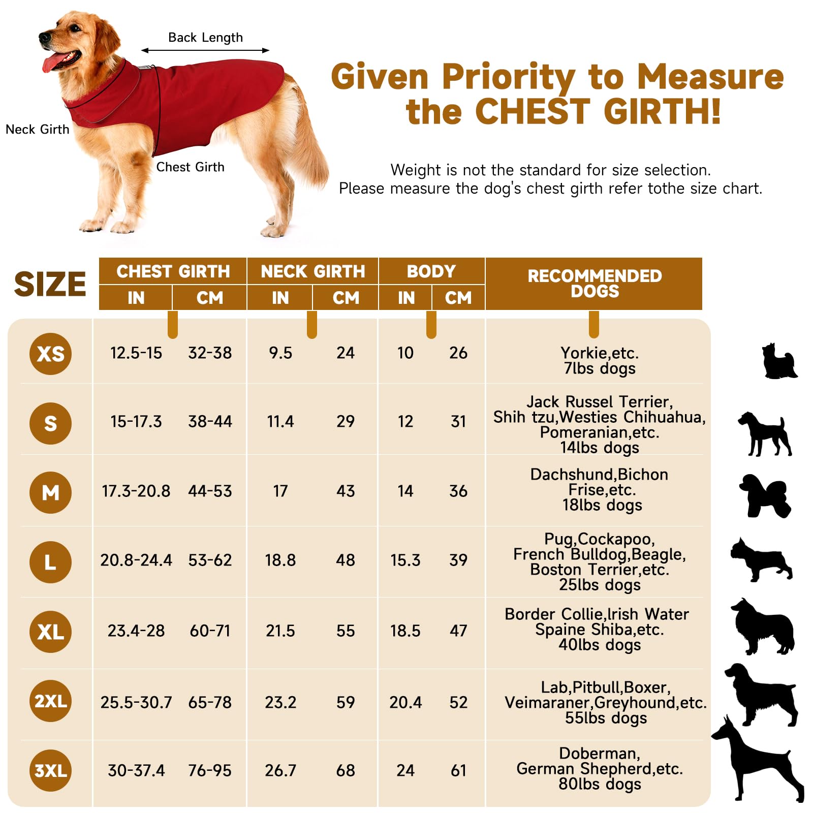 Fleece Dog Coat Pet Jacket Reflective For Cold Weather For Extra Large To Small Pets(Yellow,L)