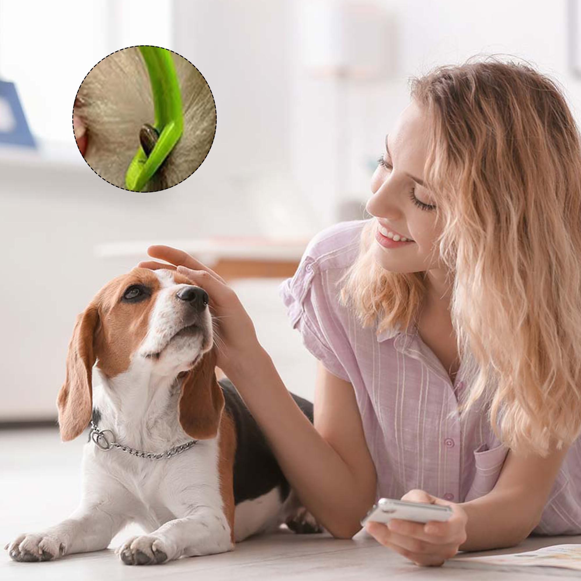 Yogini Tick Removal Tool For Dogs Cats And Humans 16 Packs,Pain Free Tick Puller,Ultra-Safe Tick Tweezers With Small And Large (