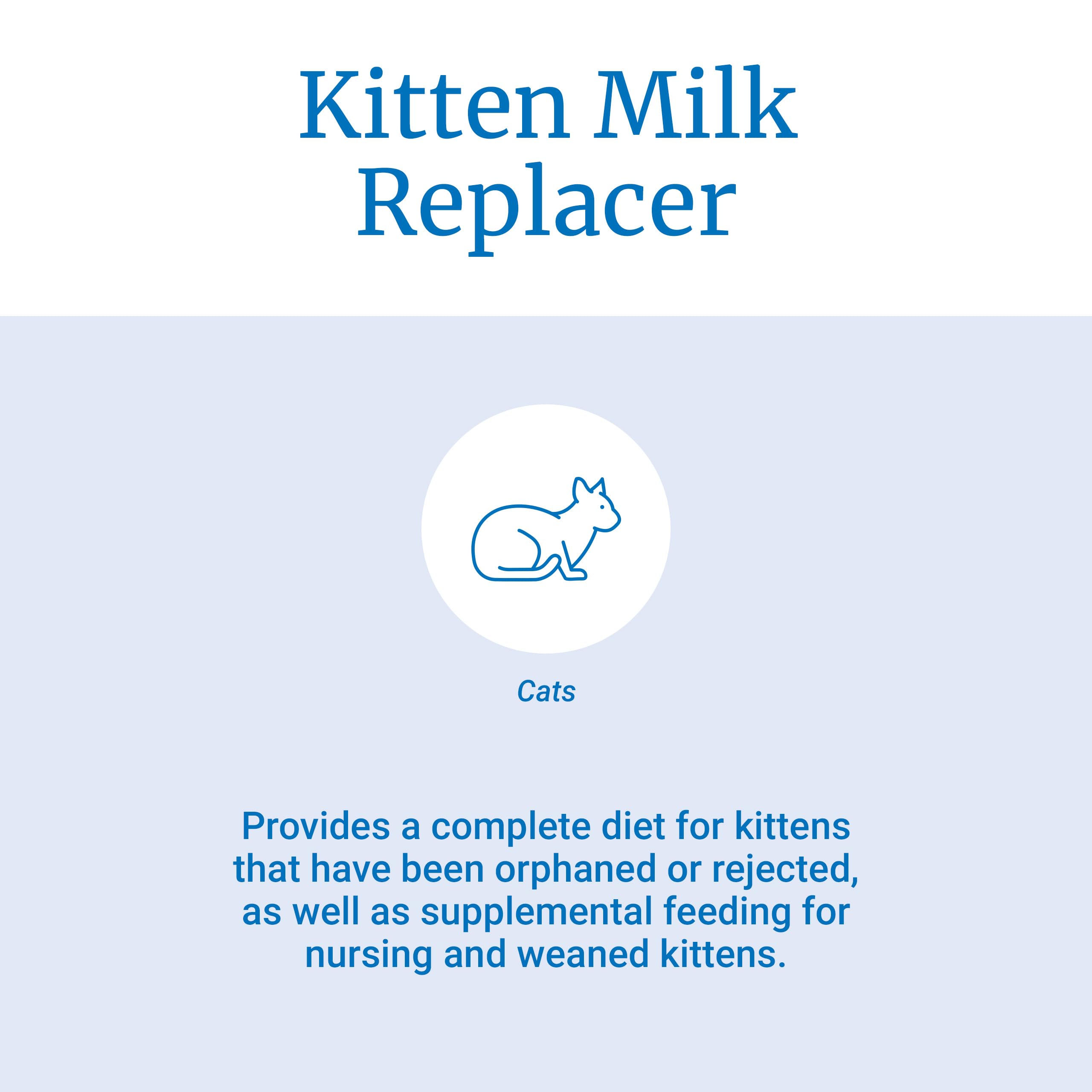 Pet-Ag KMR Kitten Milk Replacer Powder - 6 oz, Pack of 12 - Powdered Kitten Formula with Prebiotics, Probiotics & Vitamins for K