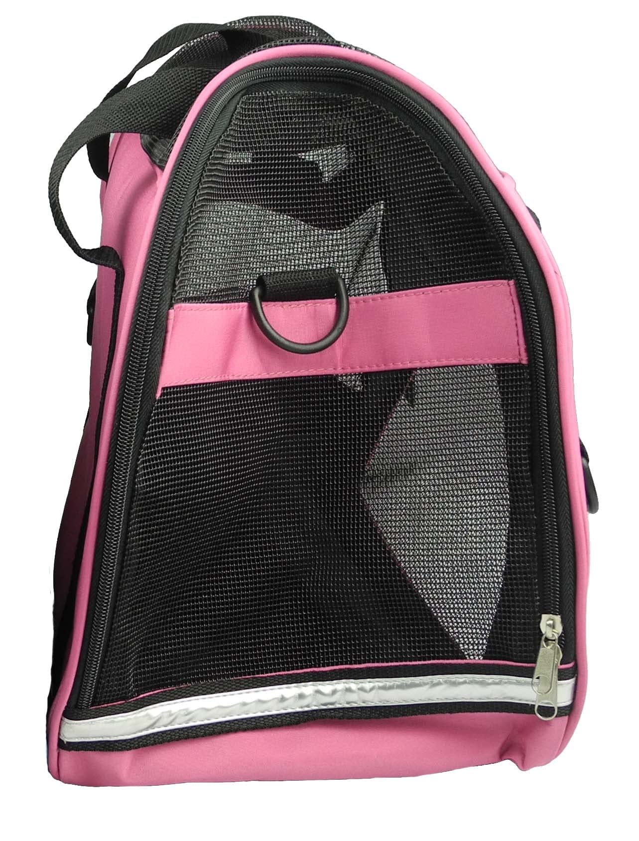 Pet Life 'Altitude-Force' Airline Pet Carrier - Sporty Zippered and Folding Collapsible Travel Cat and Dog Carrier - Travel Pet